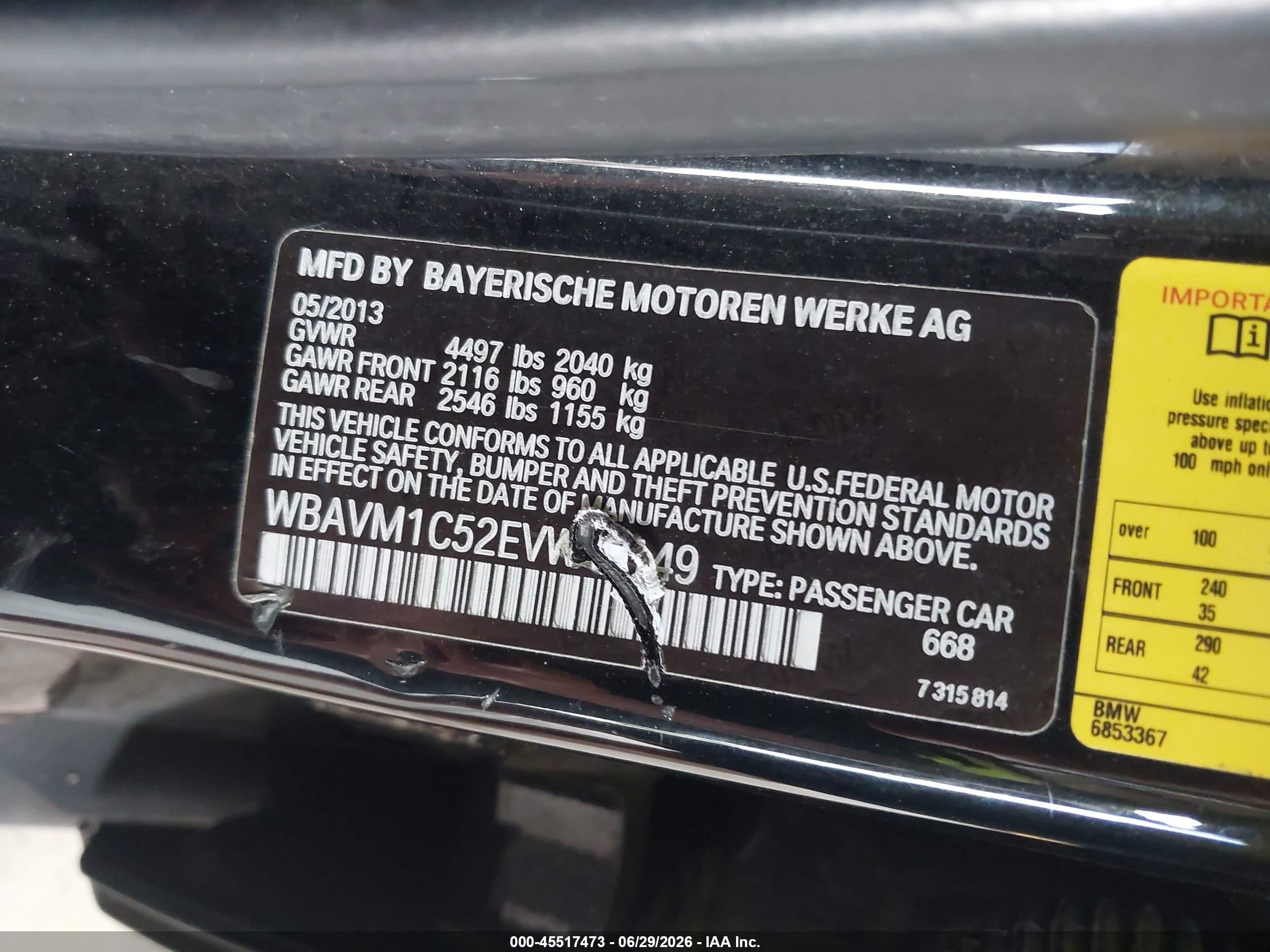 2014 Bmw X1 Sdrive28i Black vin: WBAVM1C52EVW49149