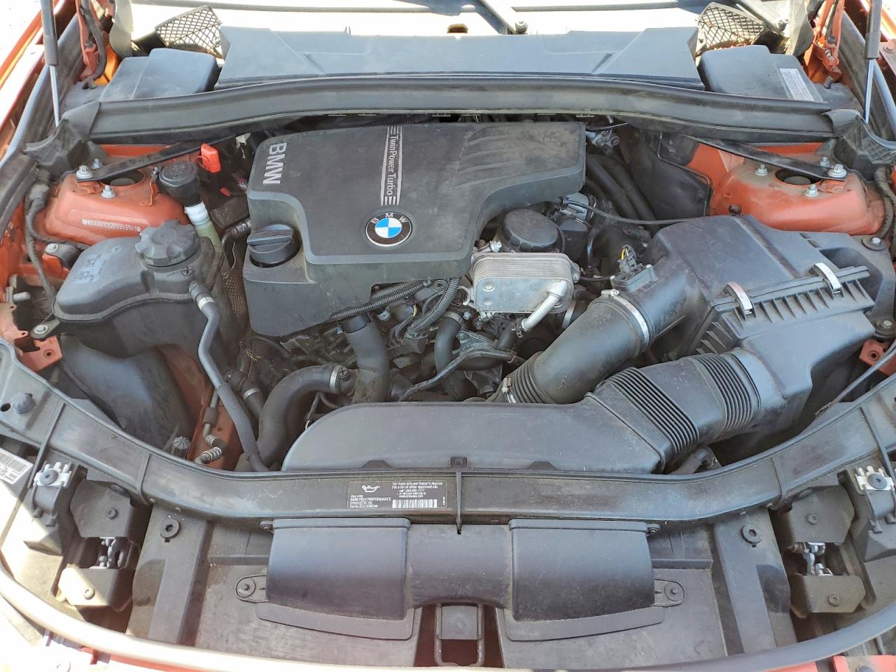 2014 Bmw X1 Orange vin: WBAVM1C52EVW49541