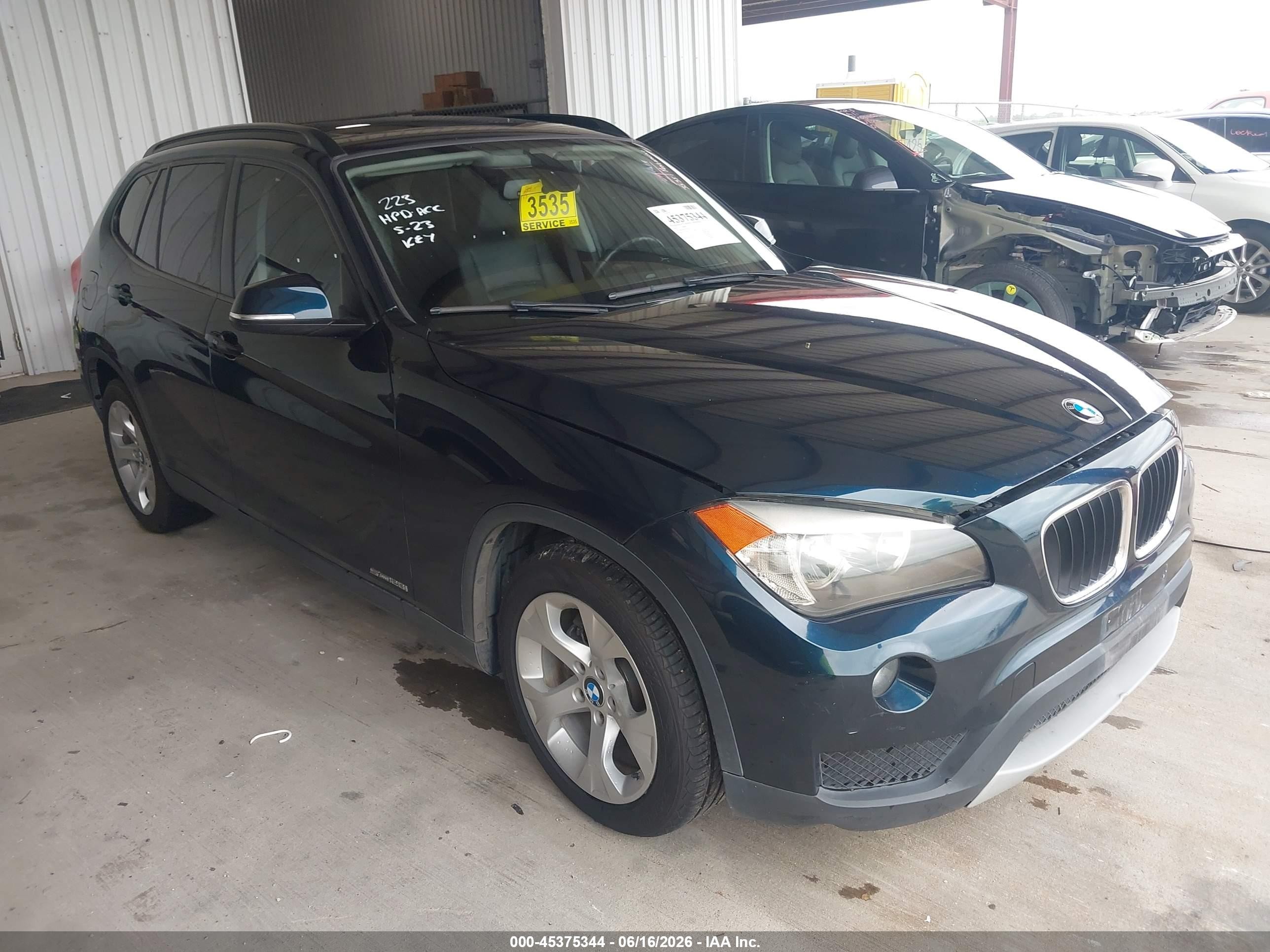 2014 Bmw X1 Sdrive28i Blue vin: WBAVM1C53EVW47118
