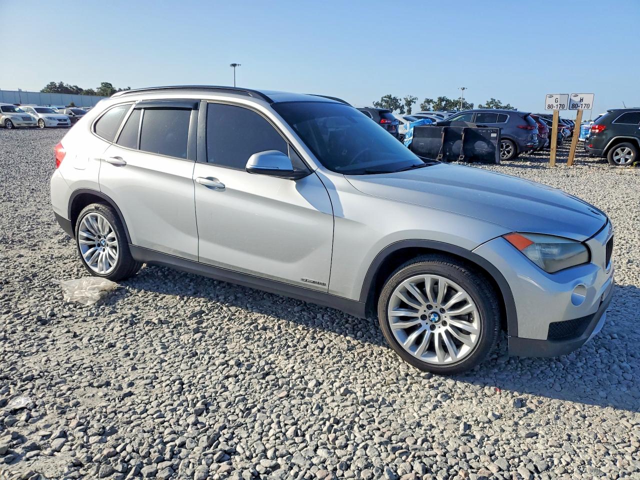 2014 Bmw X1 Sdrive28i Silver vin: WBAVM1C53EVW48608
