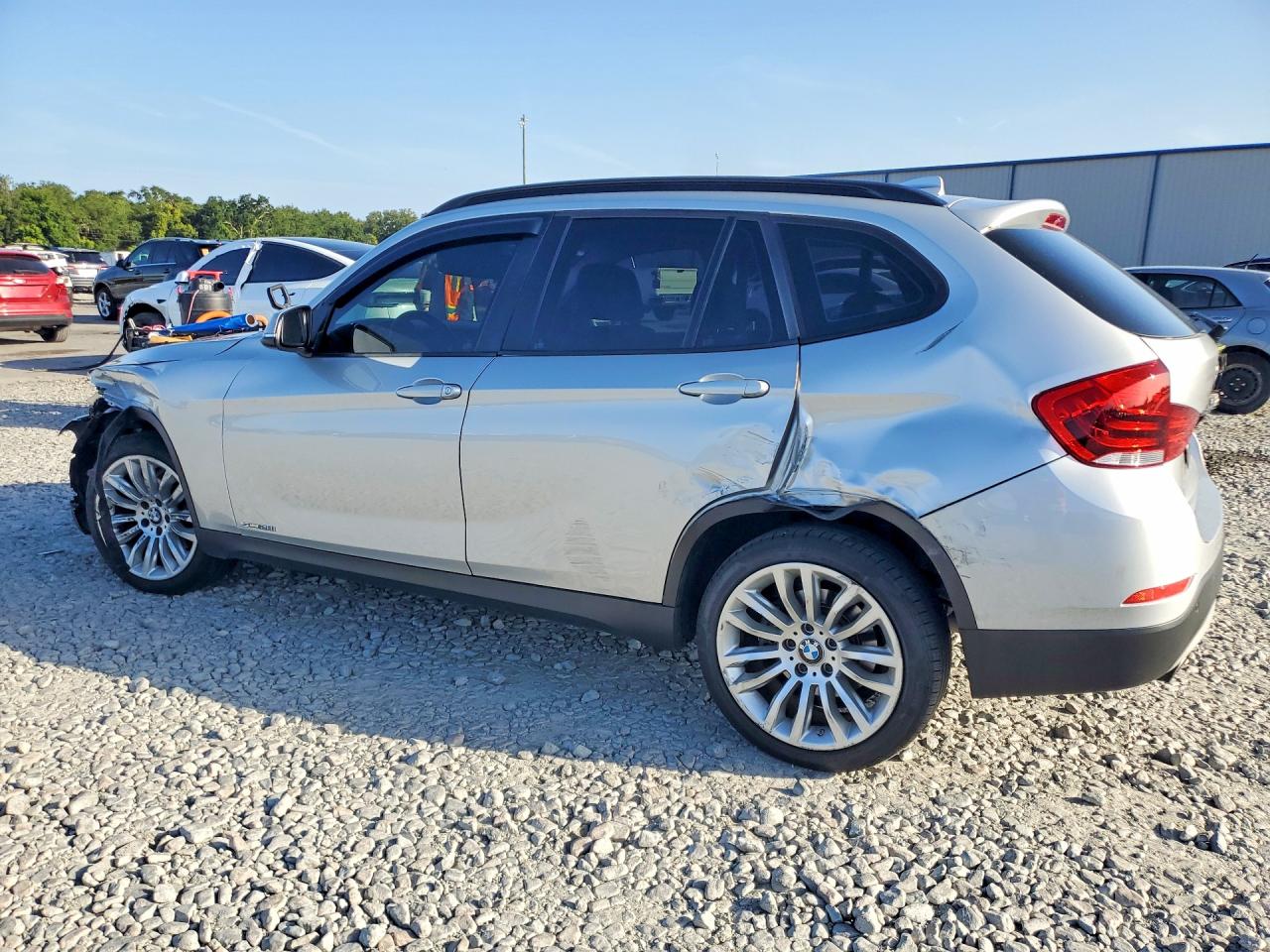 2014 Bmw X1 Sdrive28i Silver vin: WBAVM1C53EVW48608
