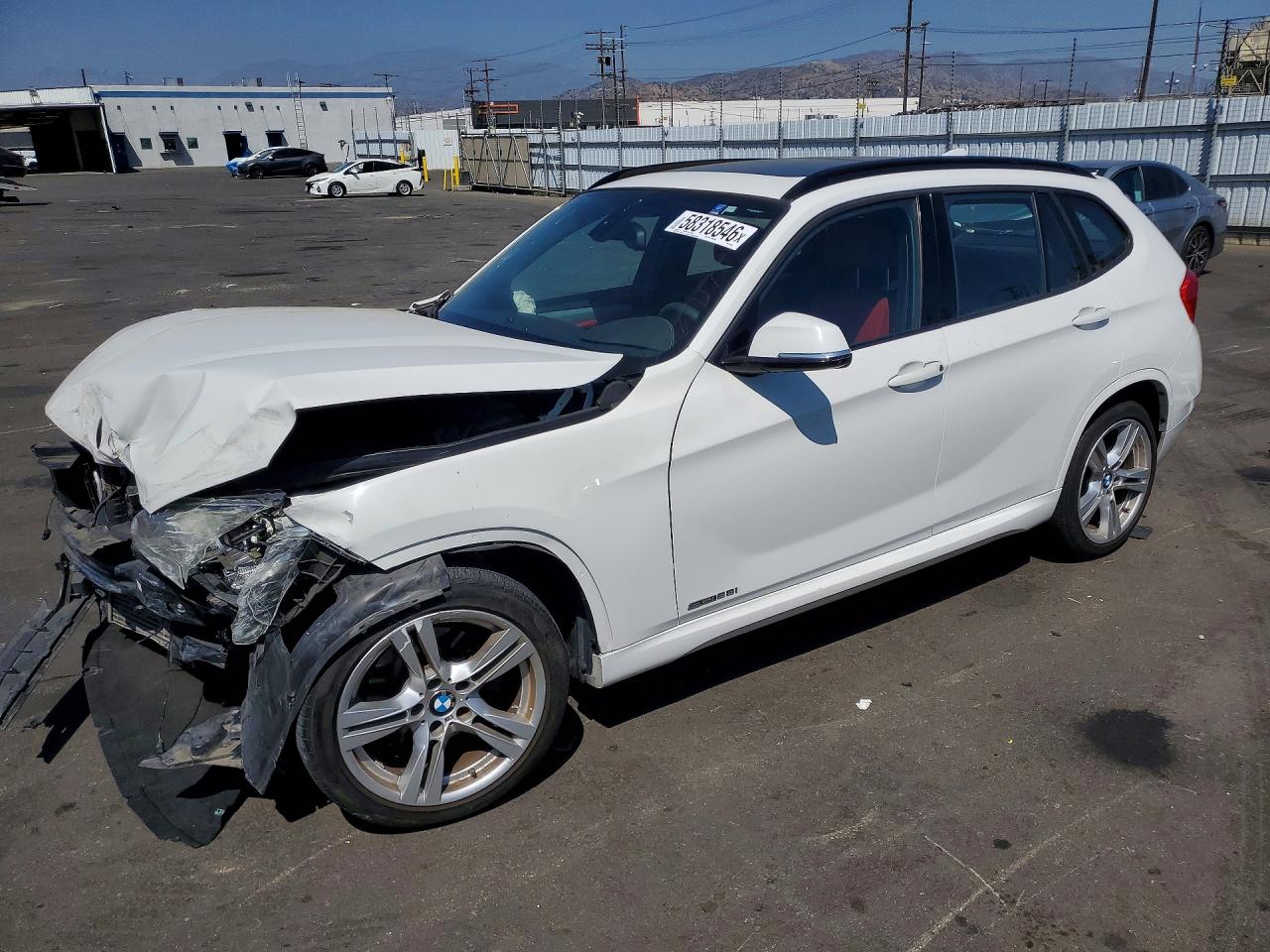 2015 Bmw X1 Sdrive28i White vin: WBAVM1C53FV498162