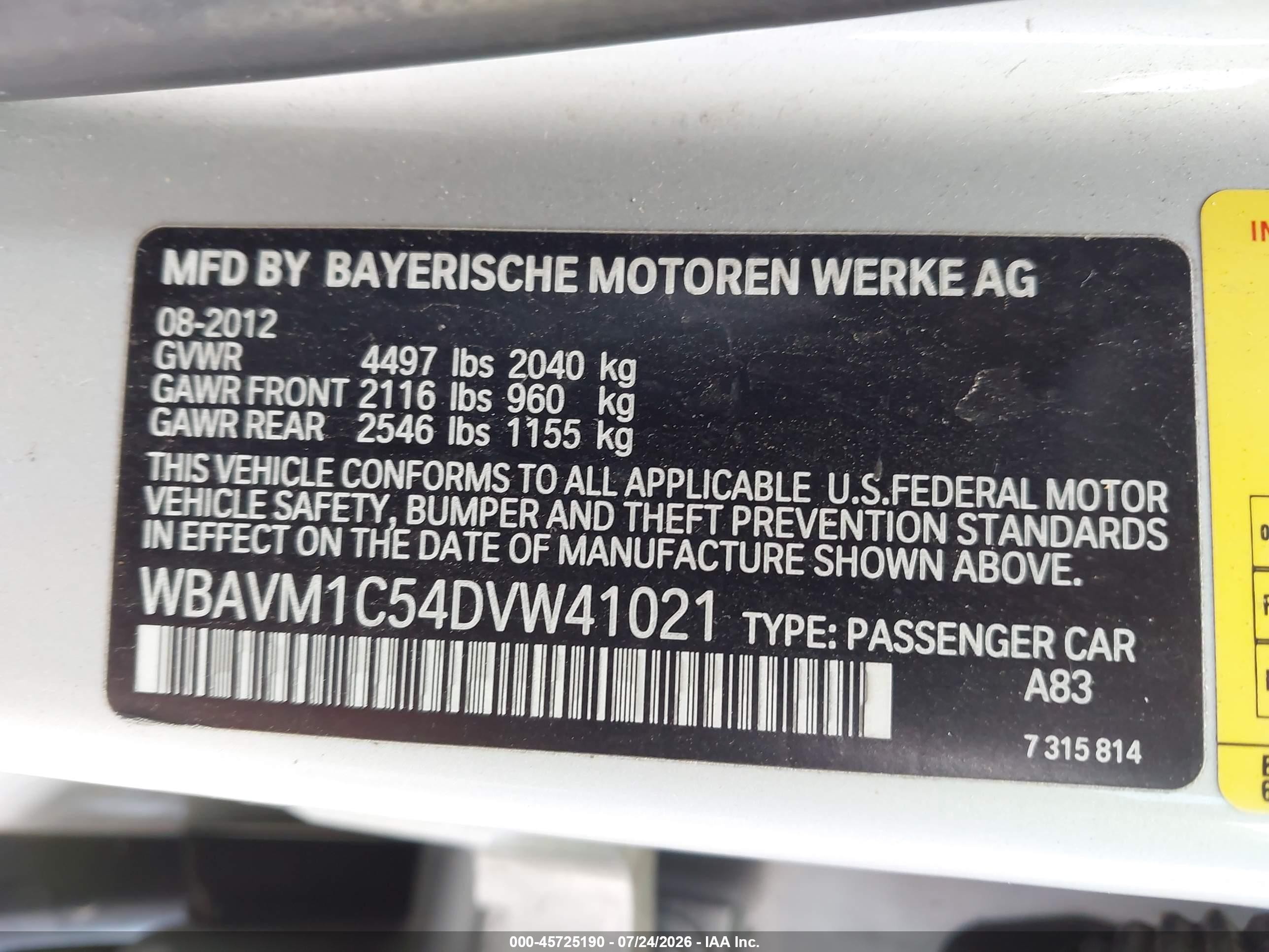 2013 Bmw X1 Sdrive28i Silver vin: WBAVM1C54DVW41021