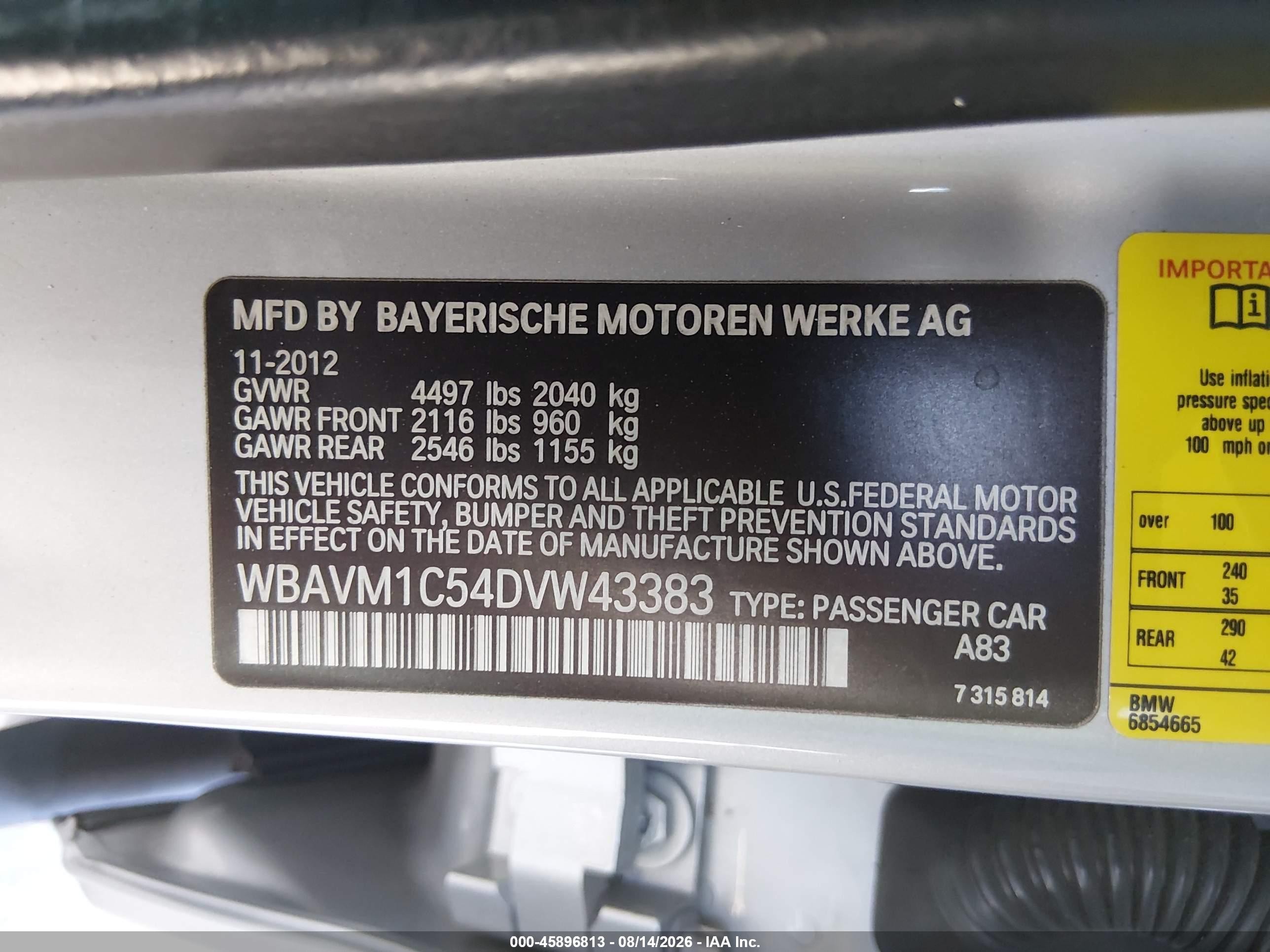 2013 Bmw X1 Sdrive28i Silver vin: WBAVM1C54DVW43383