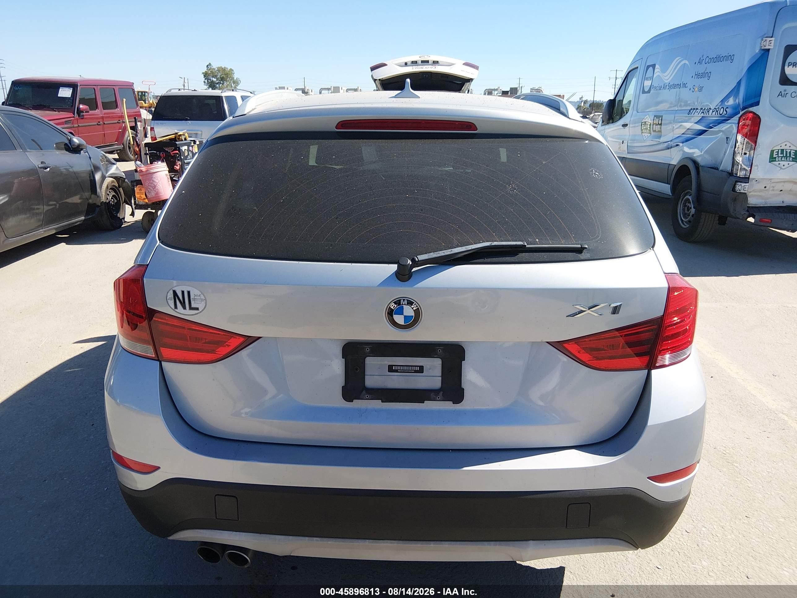 2013 Bmw X1 Sdrive28i Silver vin: WBAVM1C54DVW43383