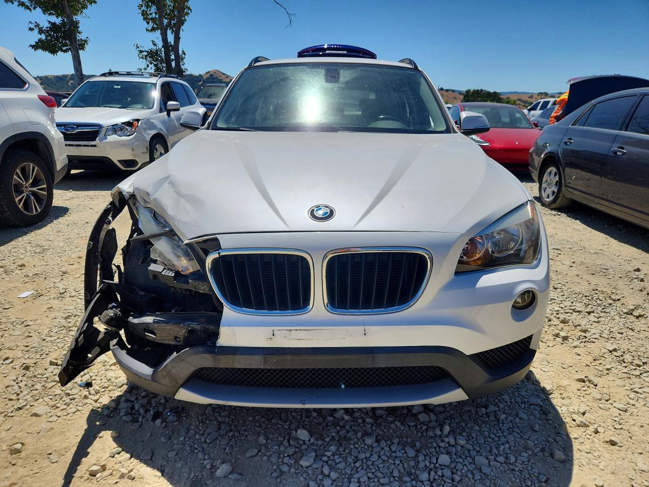 2014 Bmw X1 Sdrive28i White vin: WBAVM1C54EVW47094