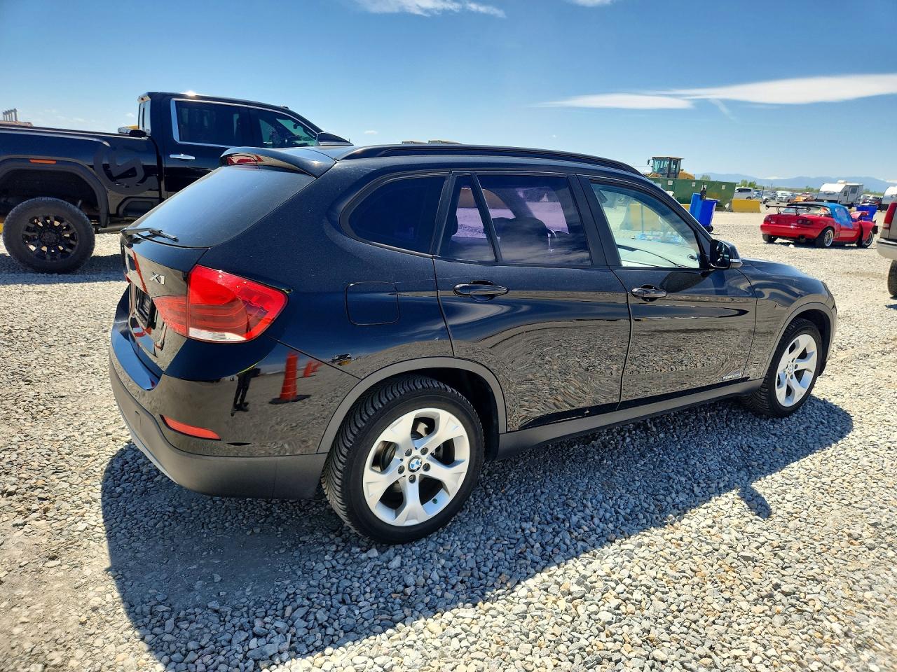 2014 Bmw X1 Sdrive28i Black vin: WBAVM1C54EVW49718
