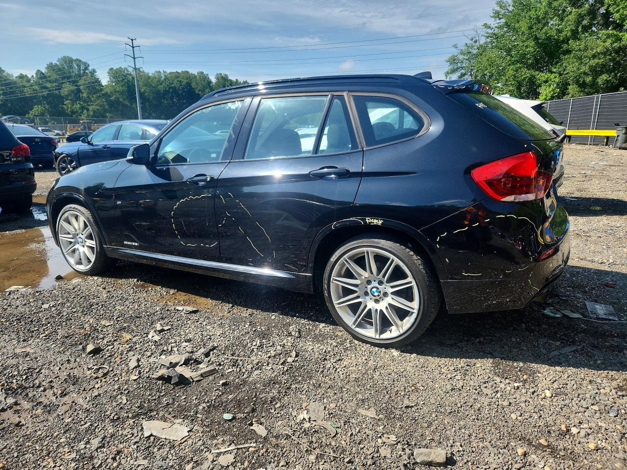 2014 Bmw X1 Sdrive28i Black vin: WBAVM1C54EVW50917