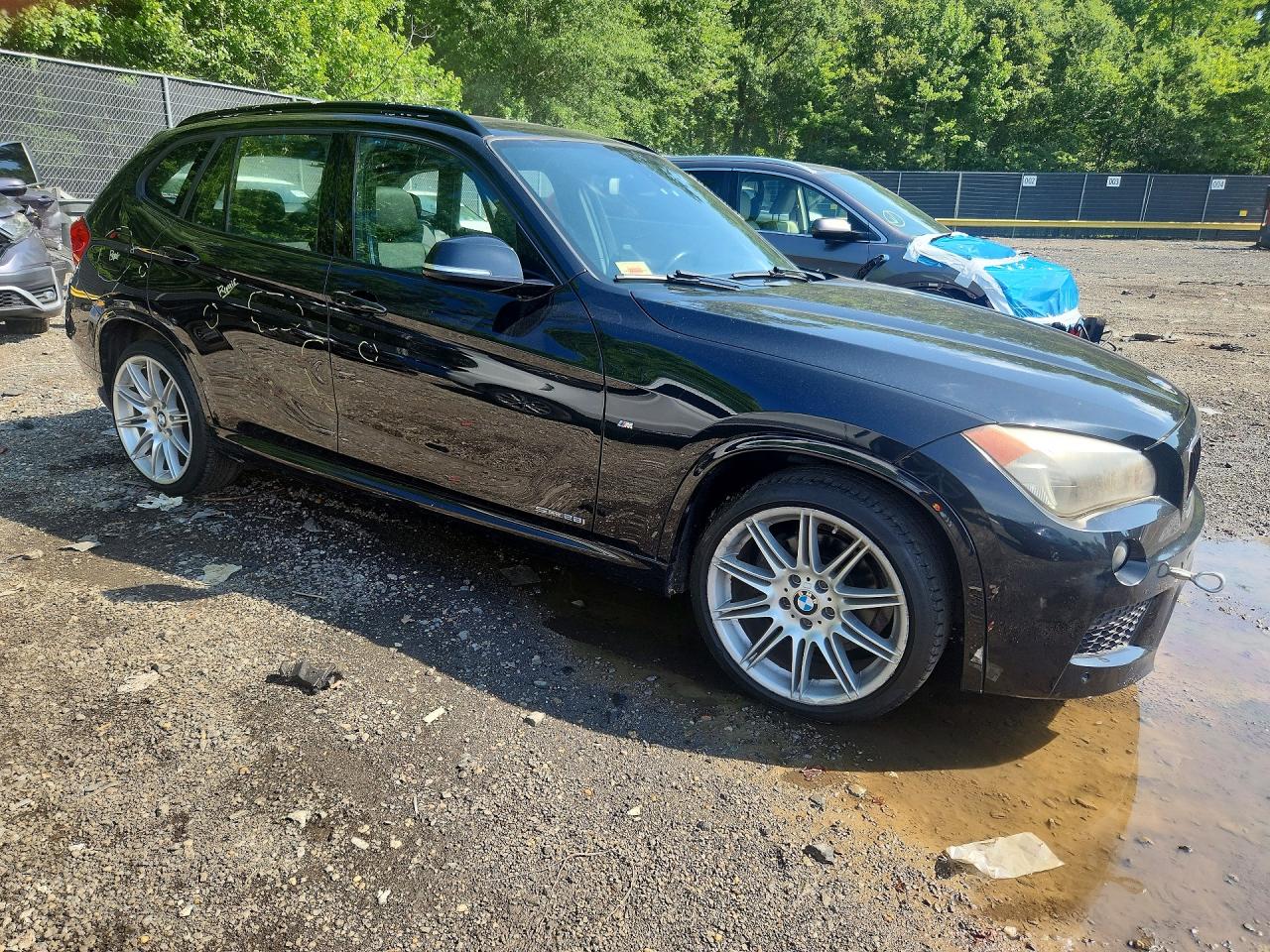 2014 Bmw X1 Sdrive28i Black vin: WBAVM1C54EVW50917
