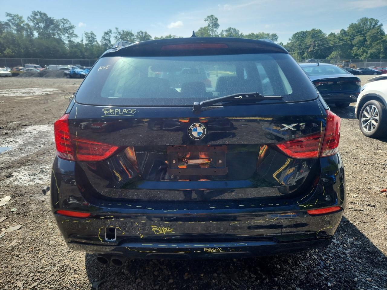 2014 Bmw X1 Sdrive28i Black vin: WBAVM1C54EVW50917