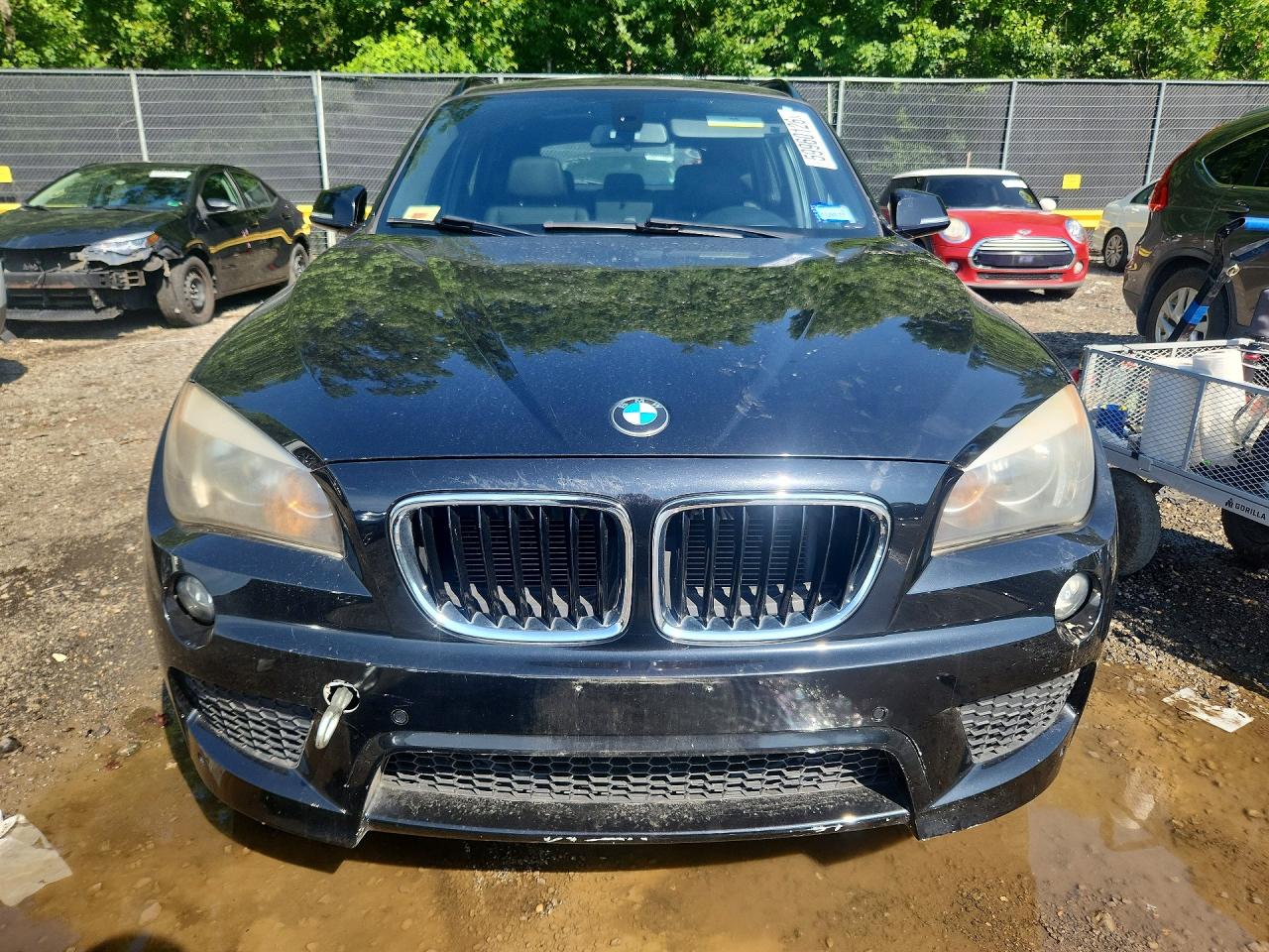 2014 Bmw X1 Sdrive28i Black vin: WBAVM1C54EVW50917