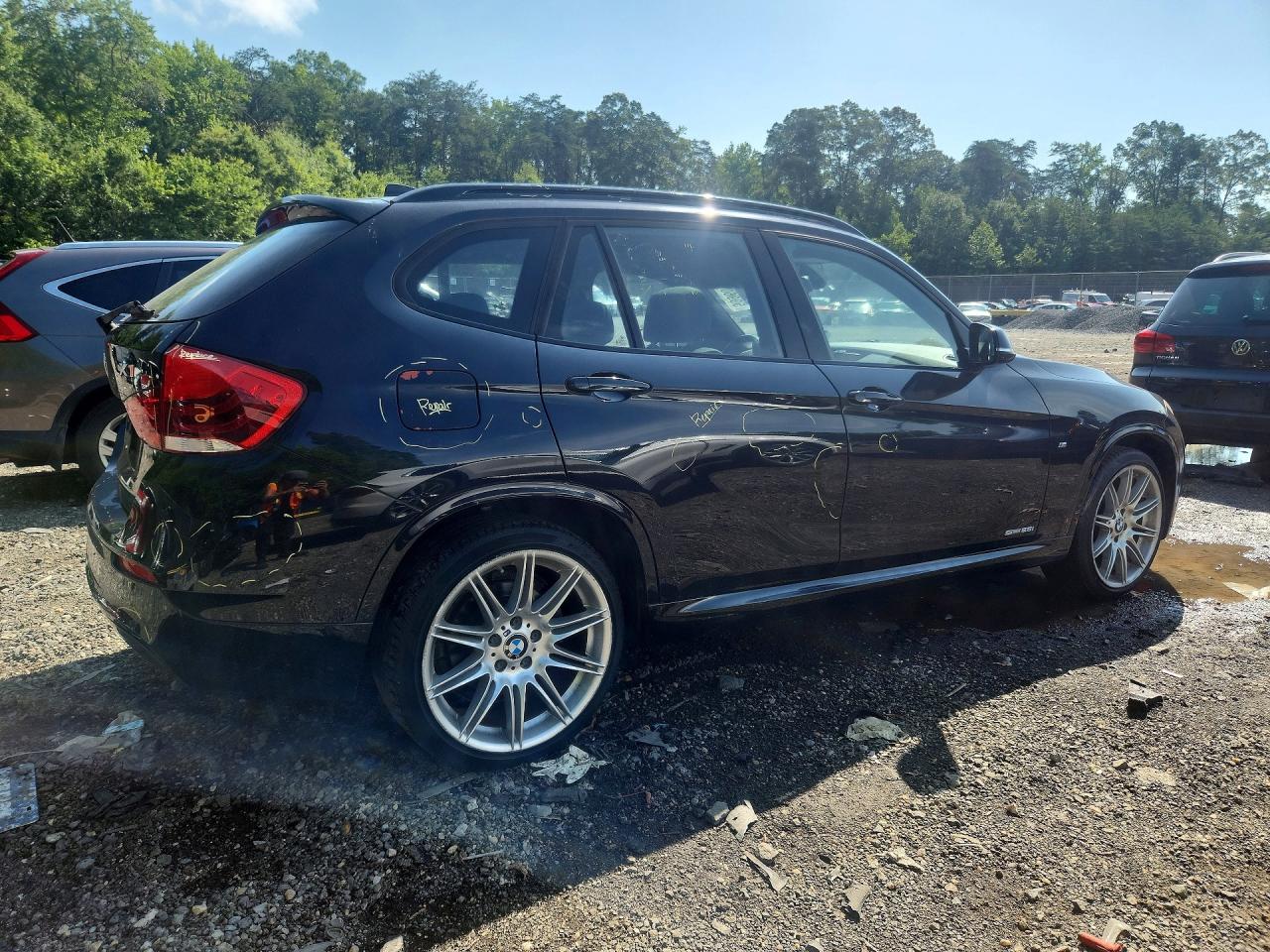 2014 Bmw X1 Sdrive28i Black vin: WBAVM1C54EVW50917