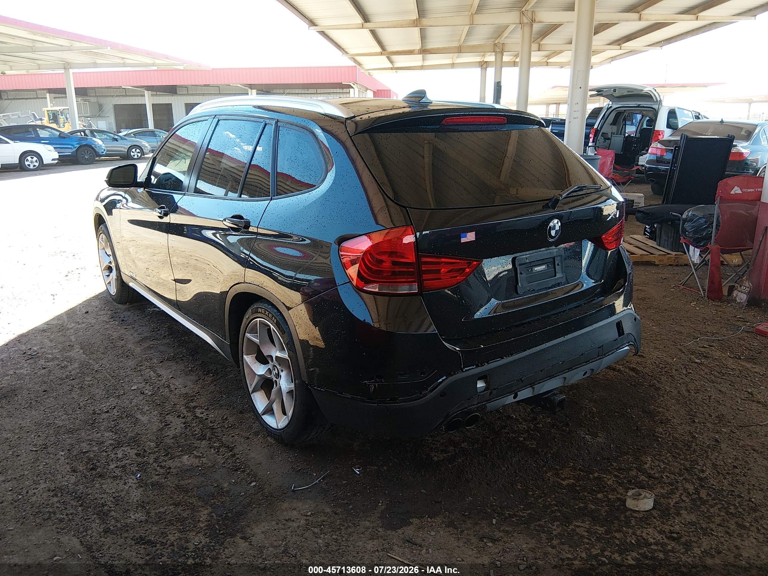 2015 Bmw X1 Sdrive28i Black vin: WBAVM1C54FV318199