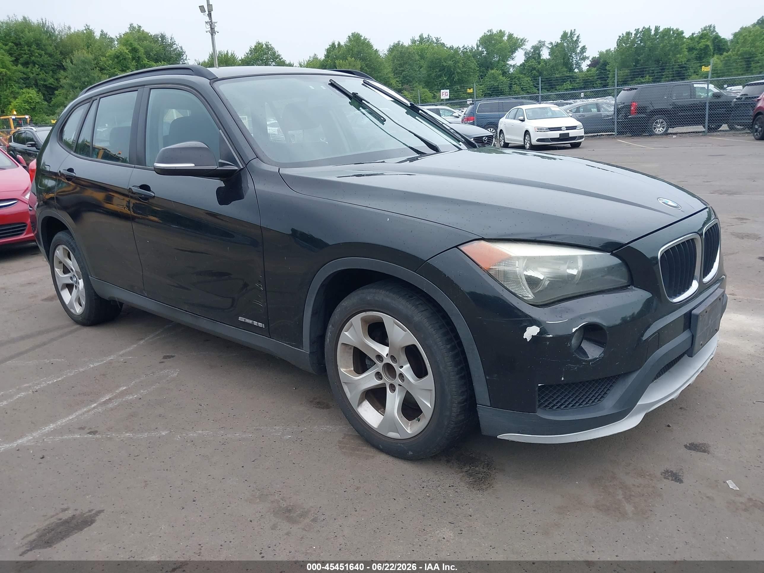2015 Bmw X1 Sdrive28i Black vin: WBAVM1C54FVW58016
