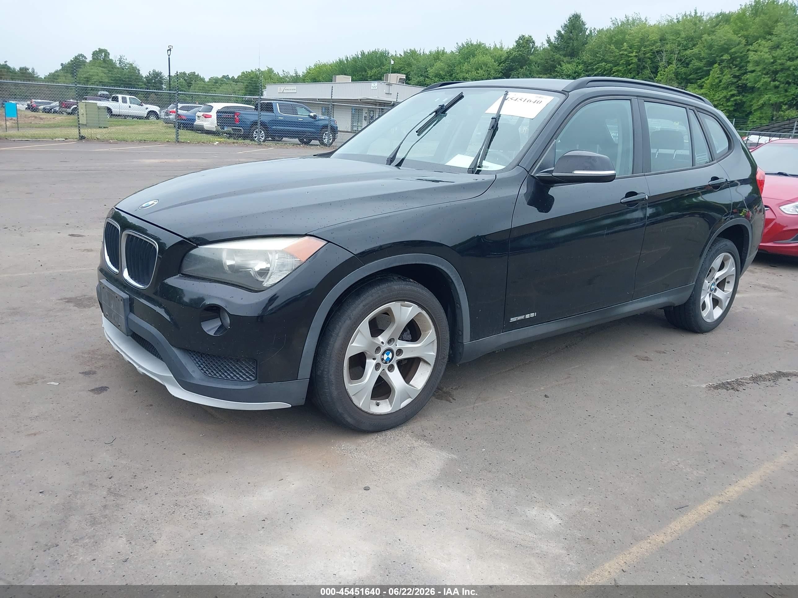 2015 Bmw X1 Sdrive28i Black vin: WBAVM1C54FVW58016