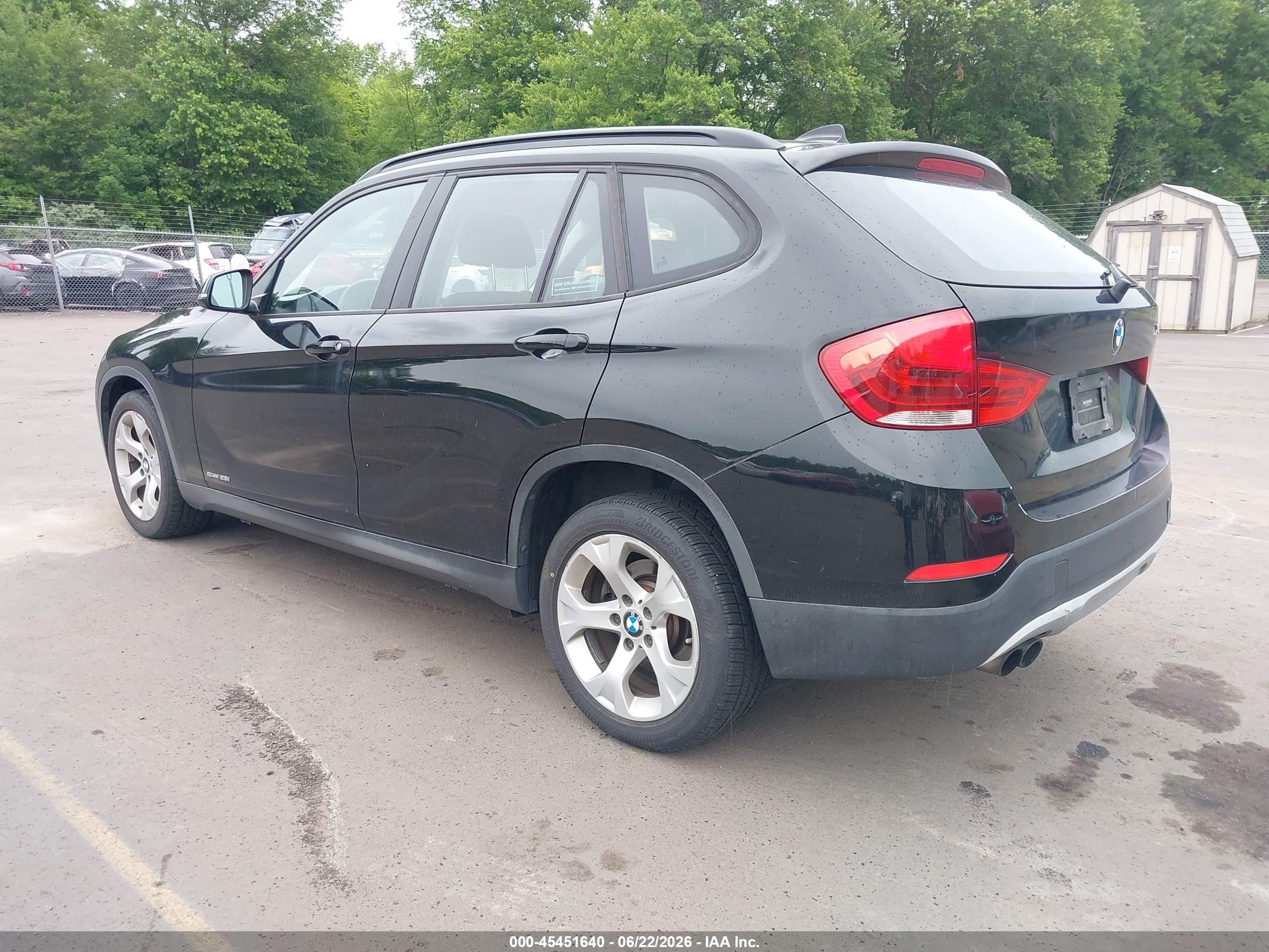2015 Bmw X1 Sdrive28i Black vin: WBAVM1C54FVW58016
