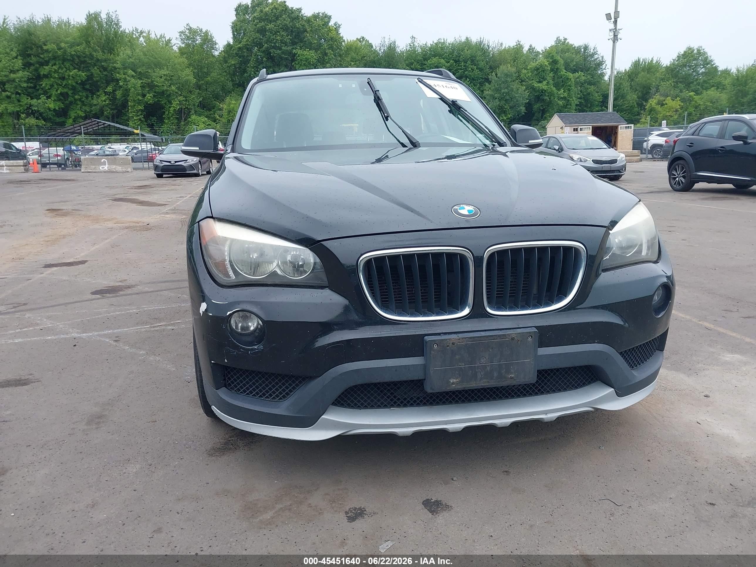 2015 Bmw X1 Sdrive28i Black vin: WBAVM1C54FVW58016