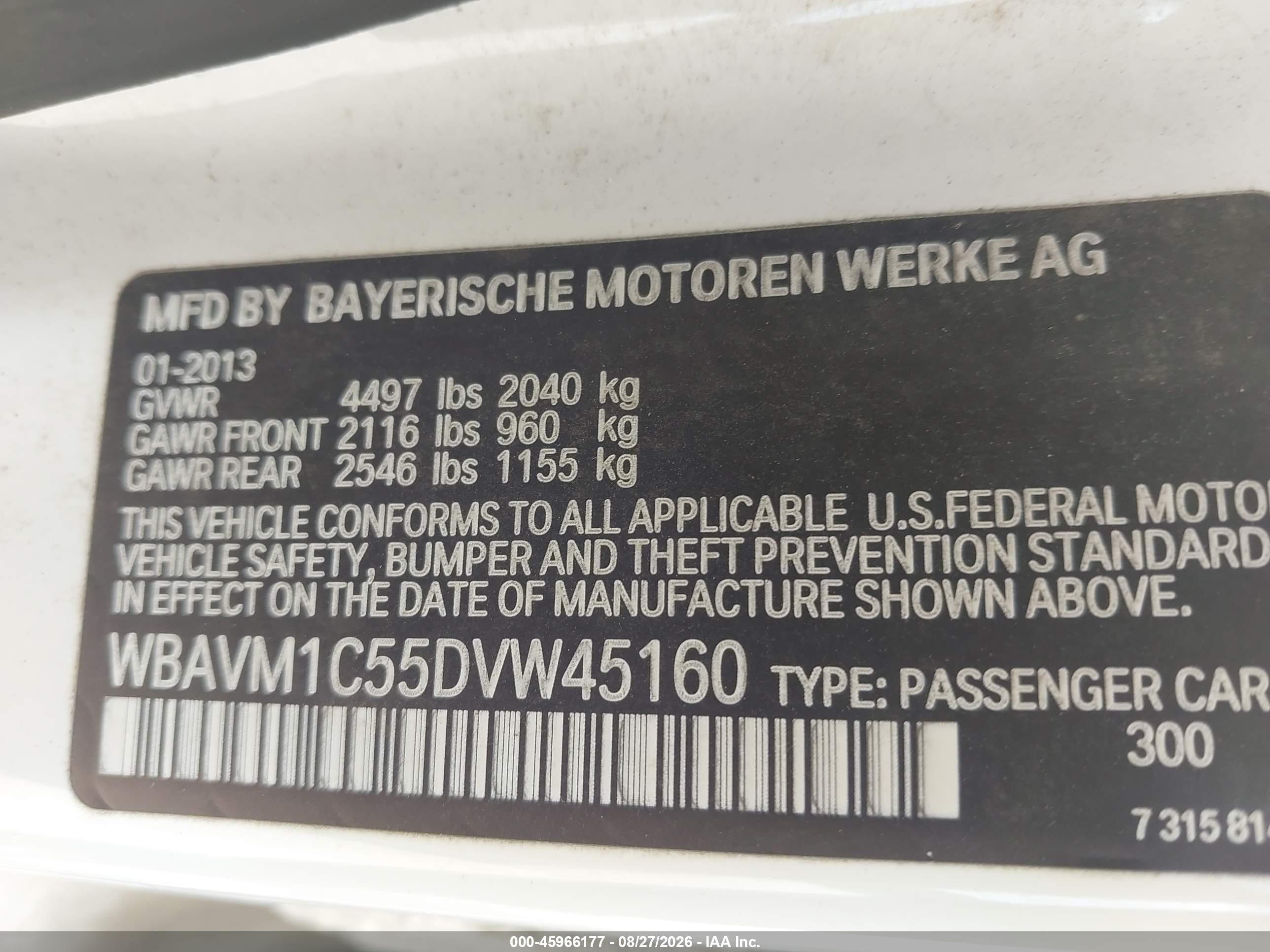 2013 Bmw X1 Sdrive28i White vin: WBAVM1C55DVW45160