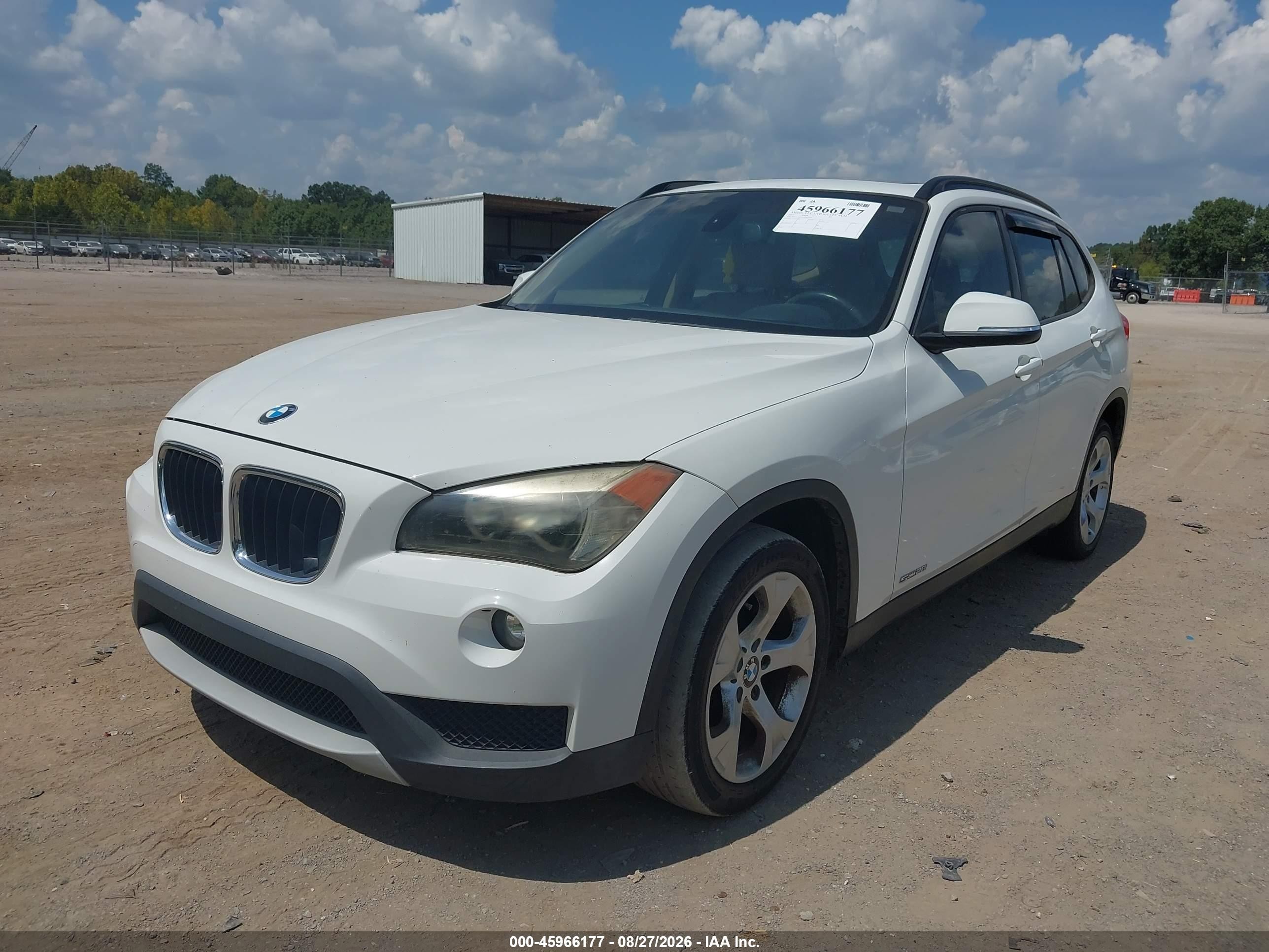 2013 Bmw X1 Sdrive28i White vin: WBAVM1C55DVW45160