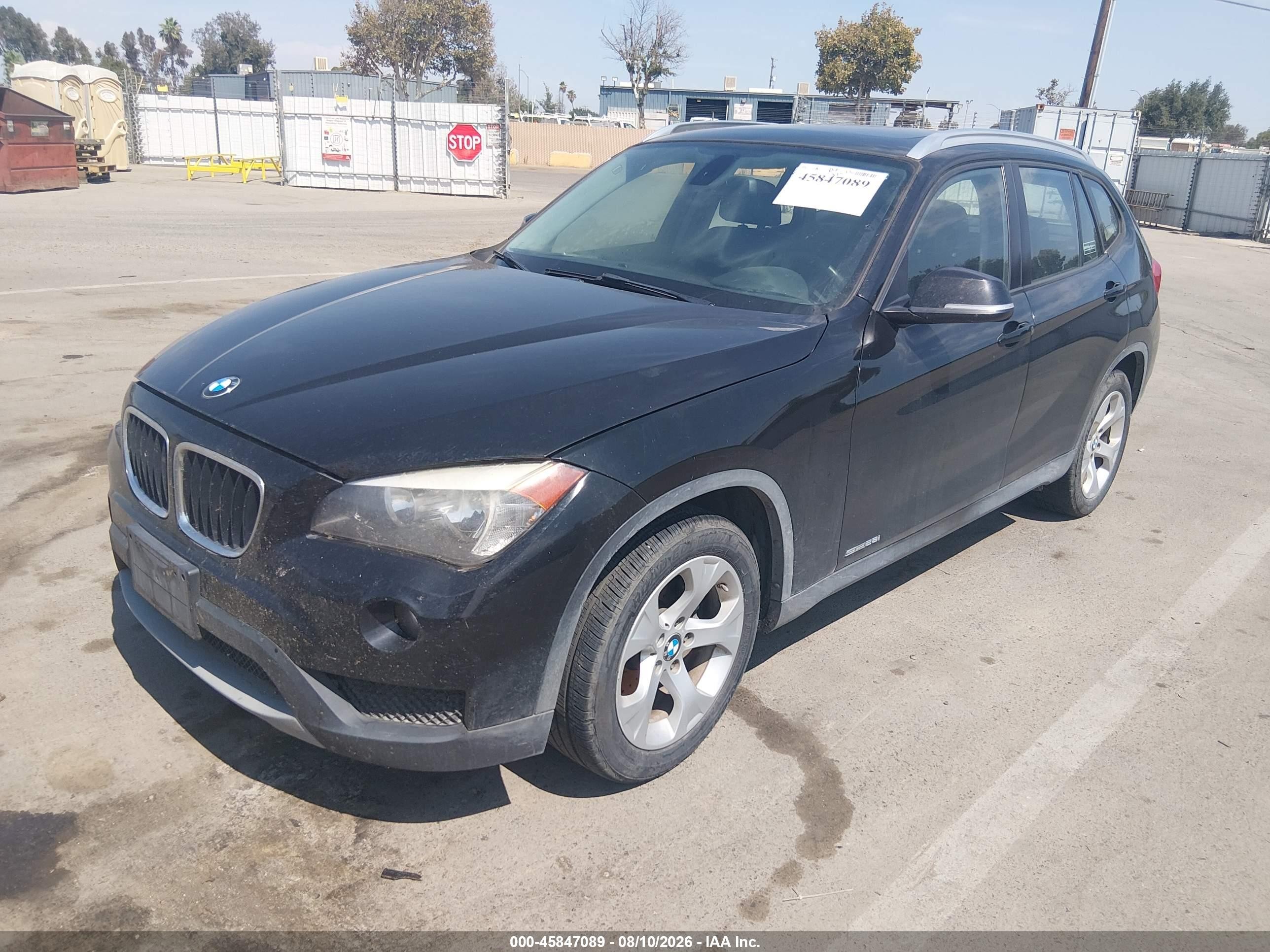 2014 Bmw X1 Sdrive28i Black vin: WBAVM1C55EVW47525