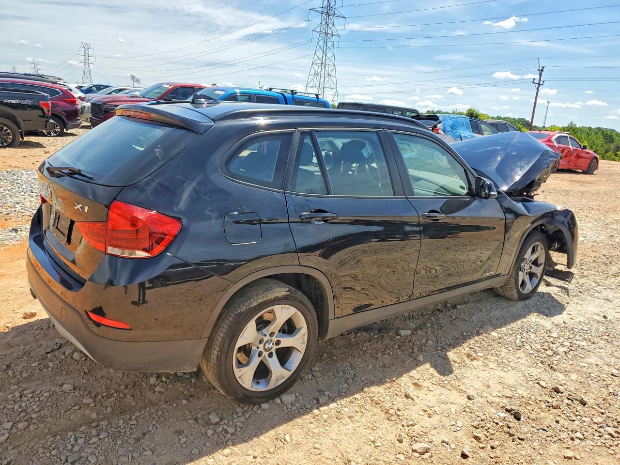 2015 Bmw X1 Sdrive28i Black vin: WBAVM1C55FV319457