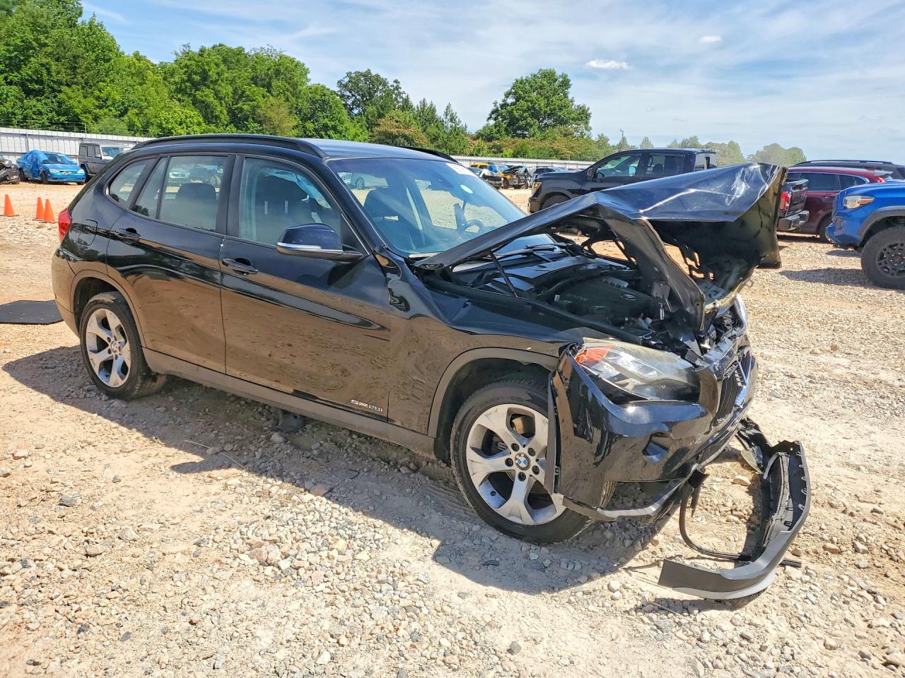 2015 Bmw X1 Sdrive28i Black vin: WBAVM1C55FV319457