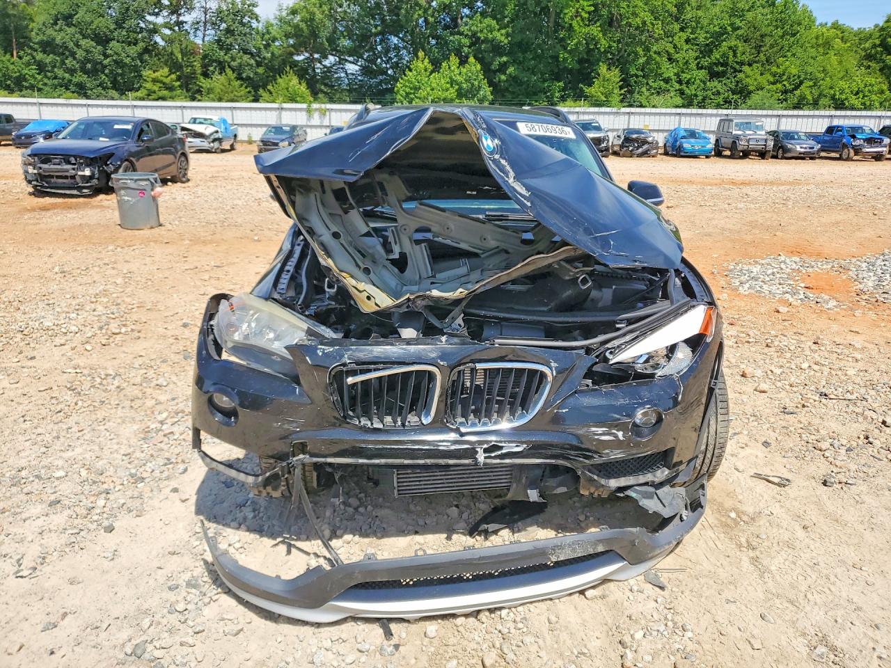 2015 Bmw X1 Sdrive28i Black vin: WBAVM1C55FV319457