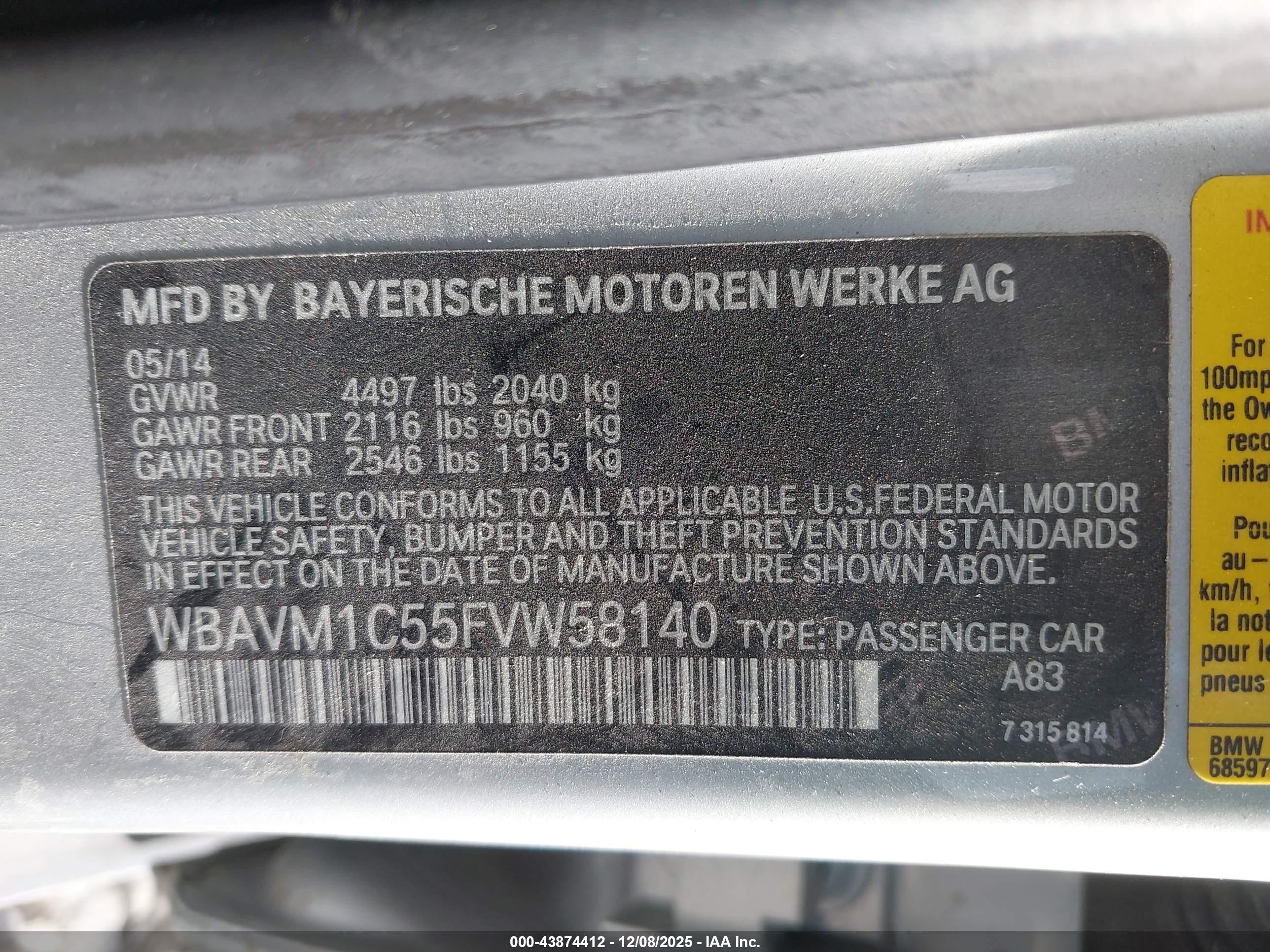 2015 Bmw X1 Sdrive28i Silver vin: WBAVM1C55FVW58140