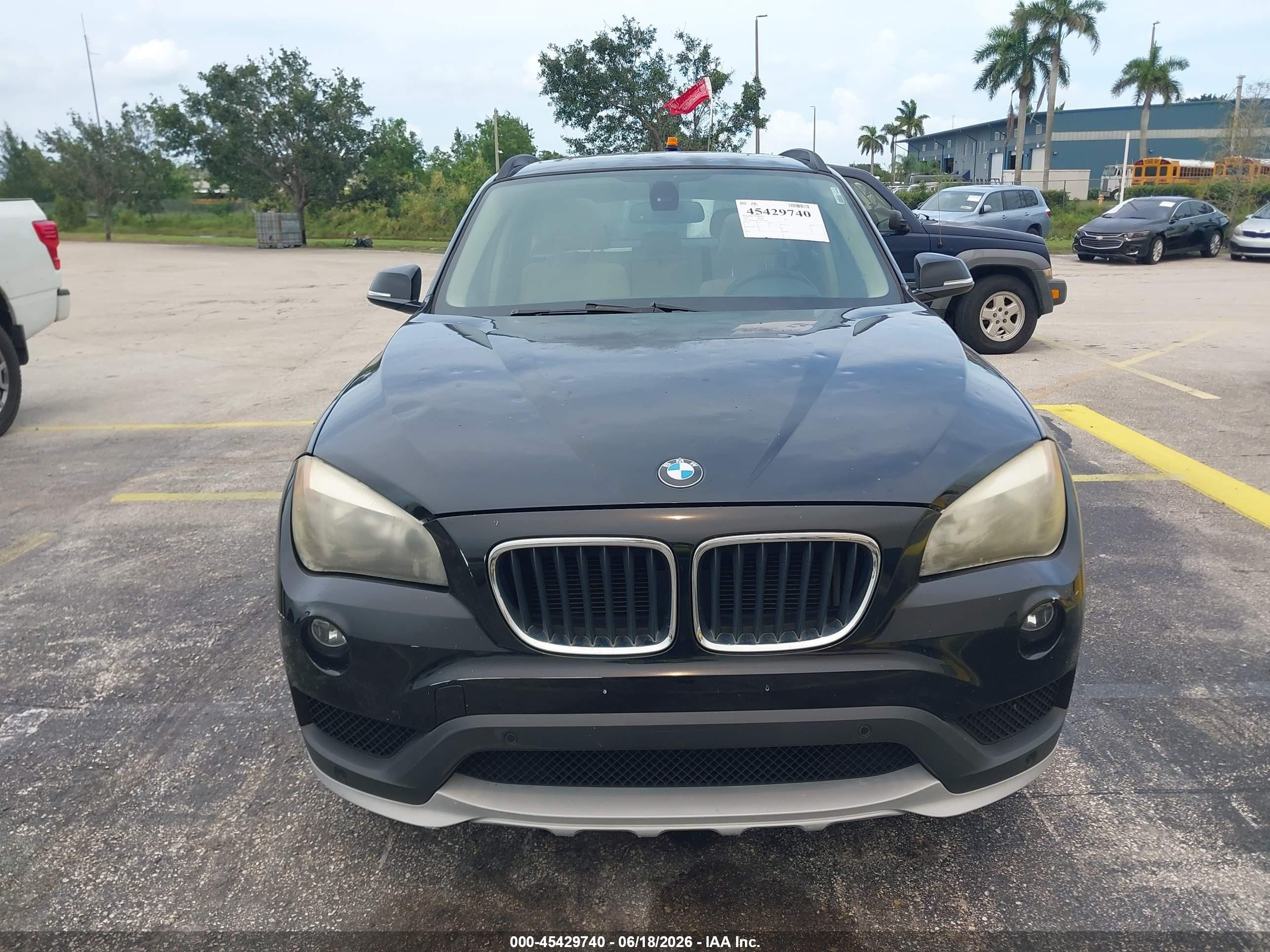 2015 Bmw X1 Sdrive28i Black vin: WBAVM1C55FVZ94273