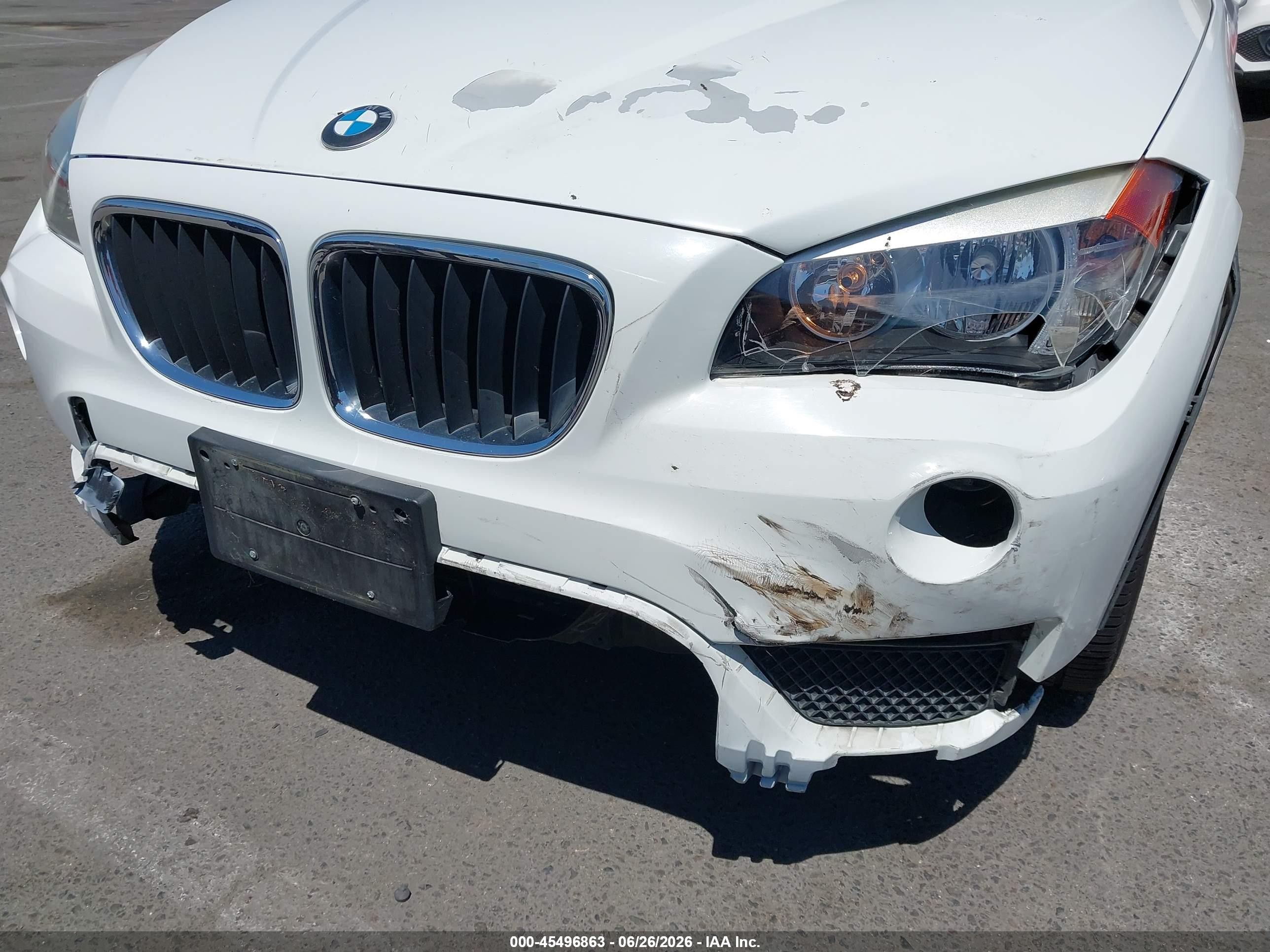 2013 Bmw X1 Sdrive28i White vin: WBAVM1C56DVW45281