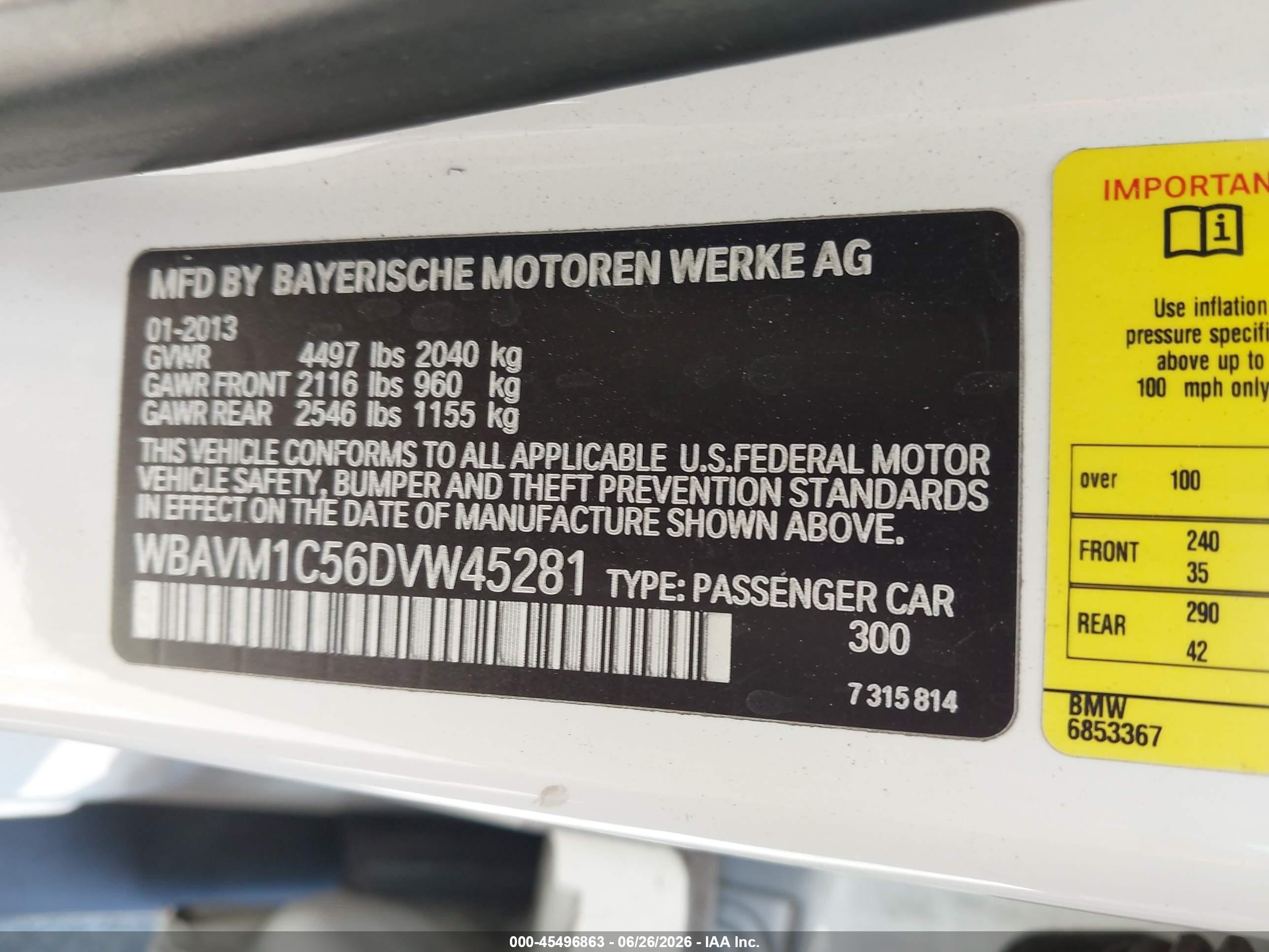 2013 Bmw X1 Sdrive28i White vin: WBAVM1C56DVW45281