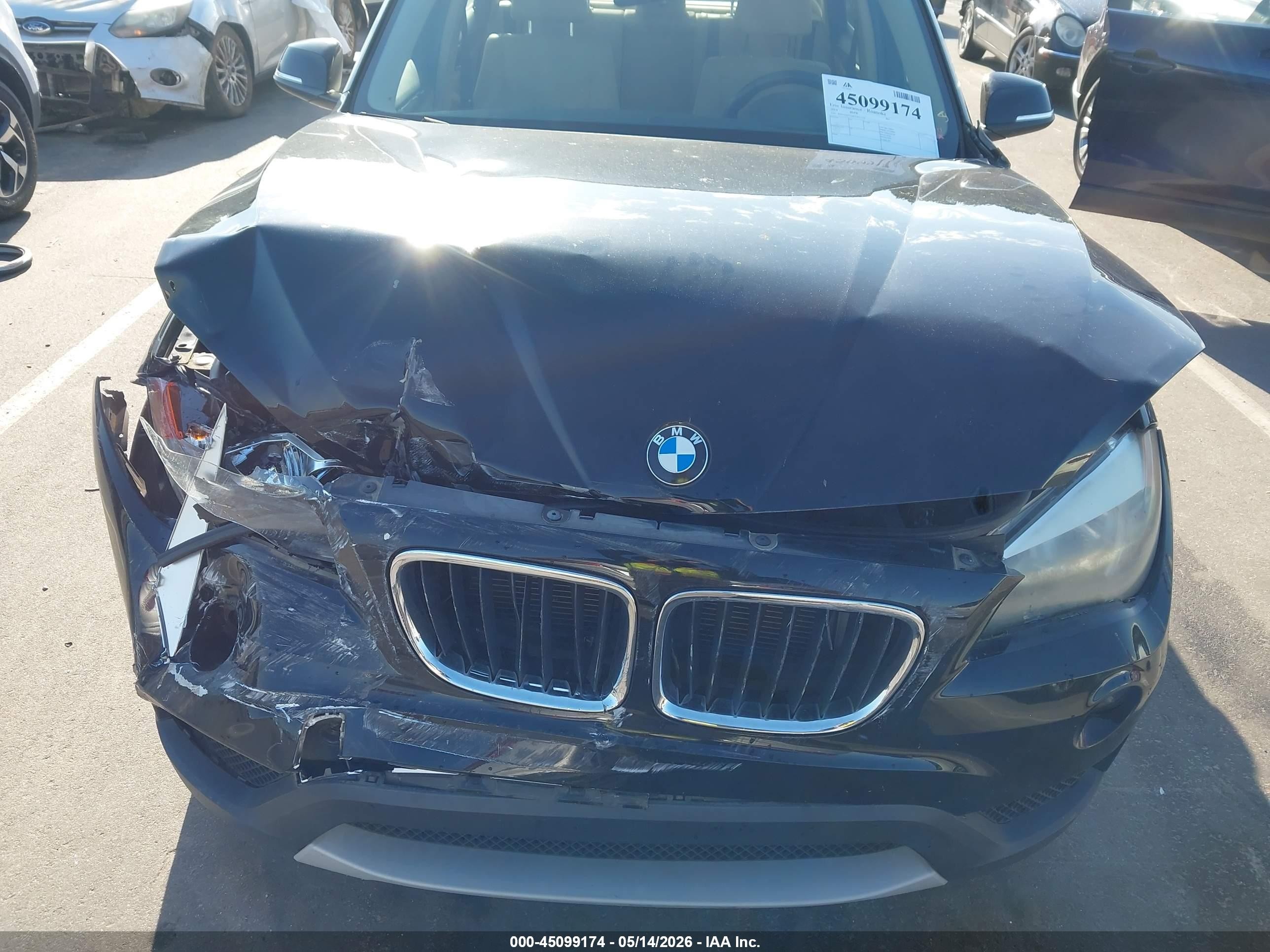 2014 Bmw X1 Sdrive28i Black vin: WBAVM1C56EVW51129