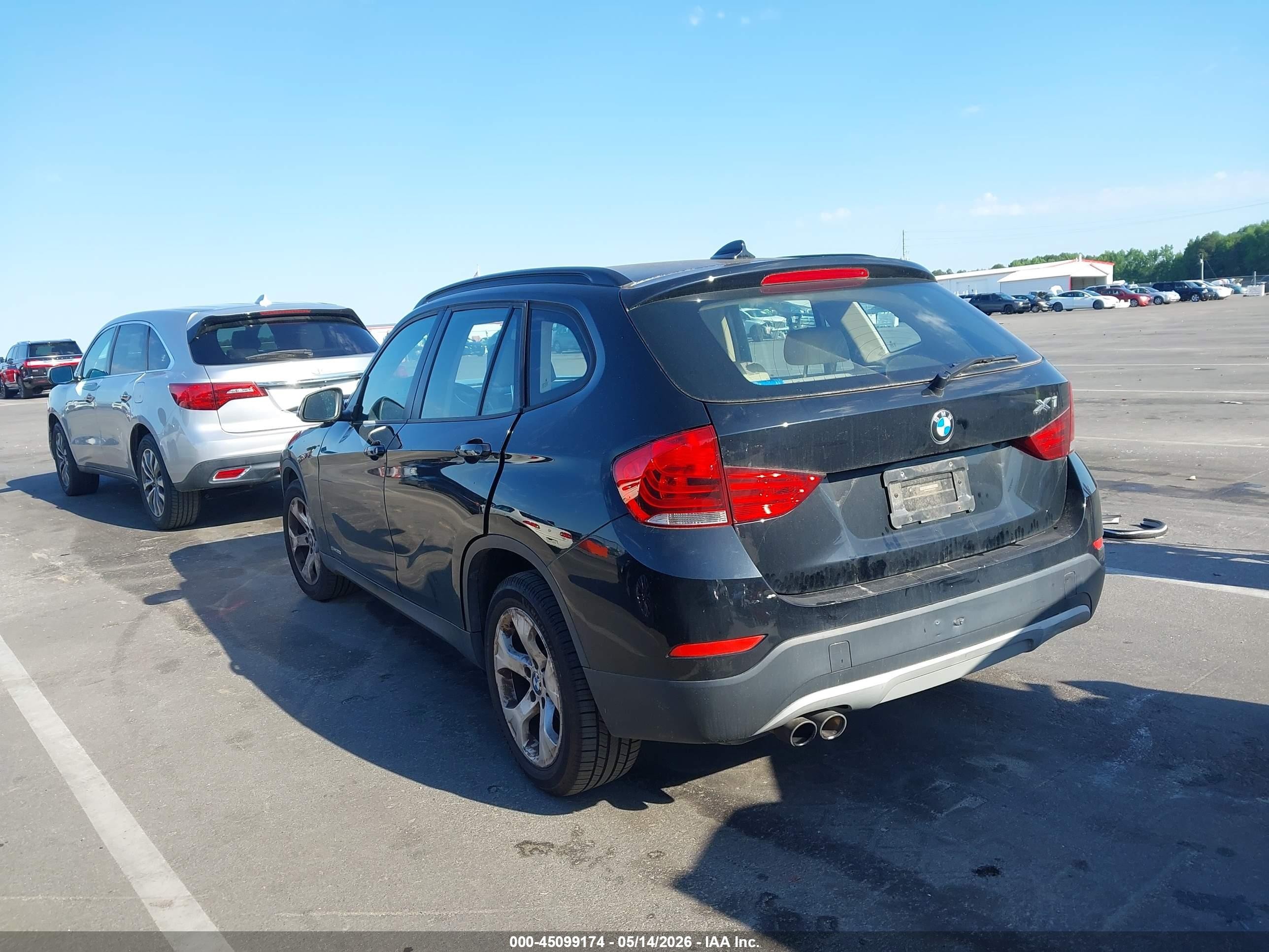2014 Bmw X1 Sdrive28i Black vin: WBAVM1C56EVW51129