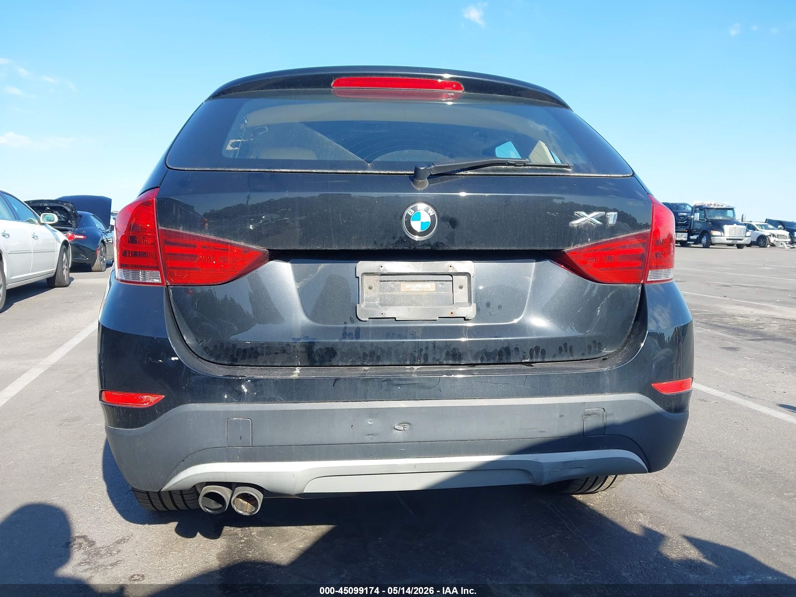2014 Bmw X1 Sdrive28i Black vin: WBAVM1C56EVW51129