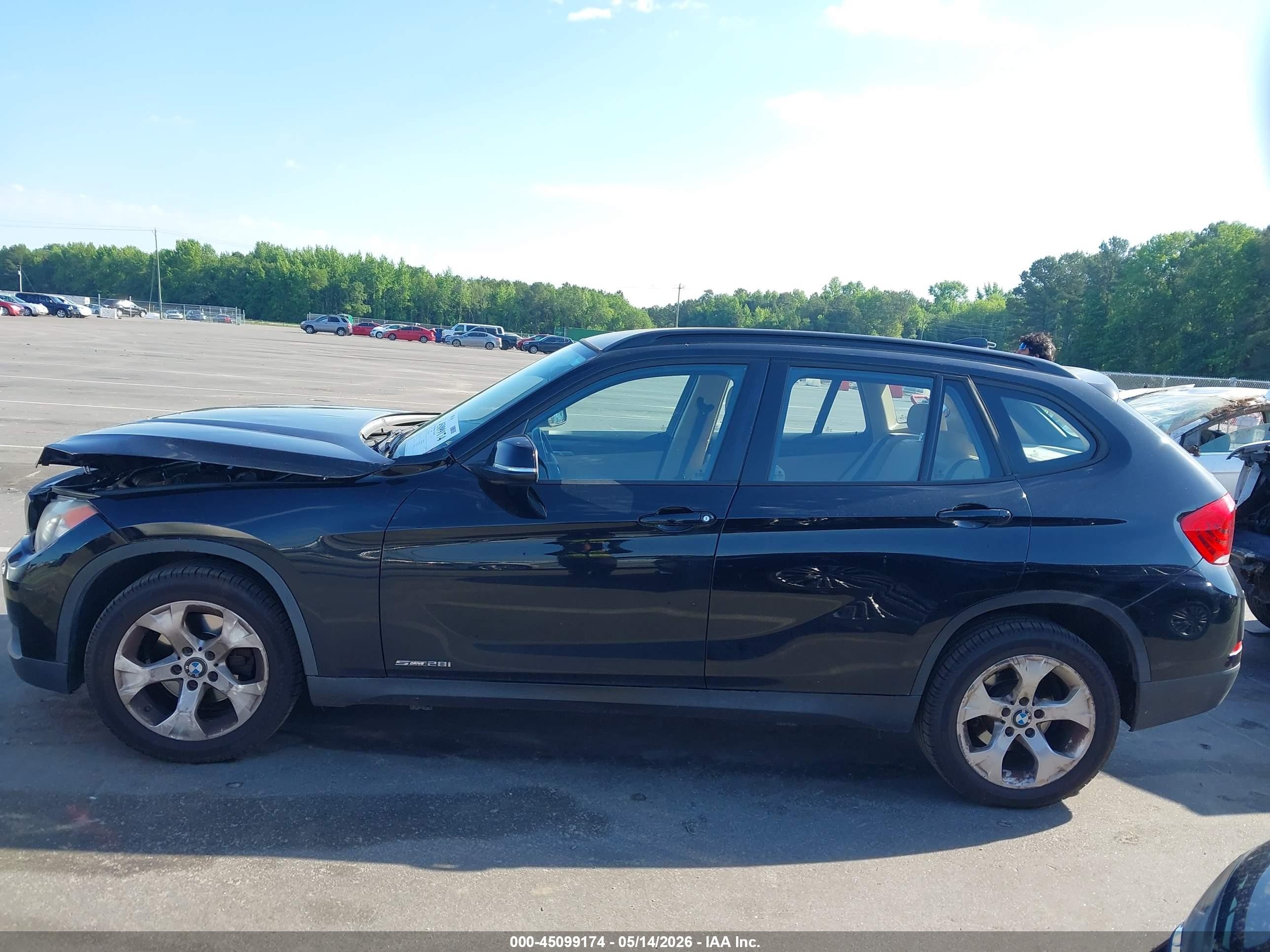 2014 Bmw X1 Sdrive28i Black vin: WBAVM1C56EVW51129