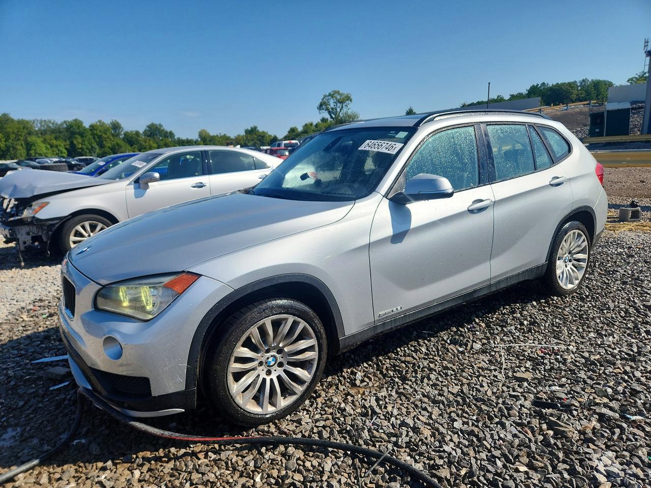 2015 Bmw X1 Sdrive28i Silver vin: WBAVM1C56FV314896