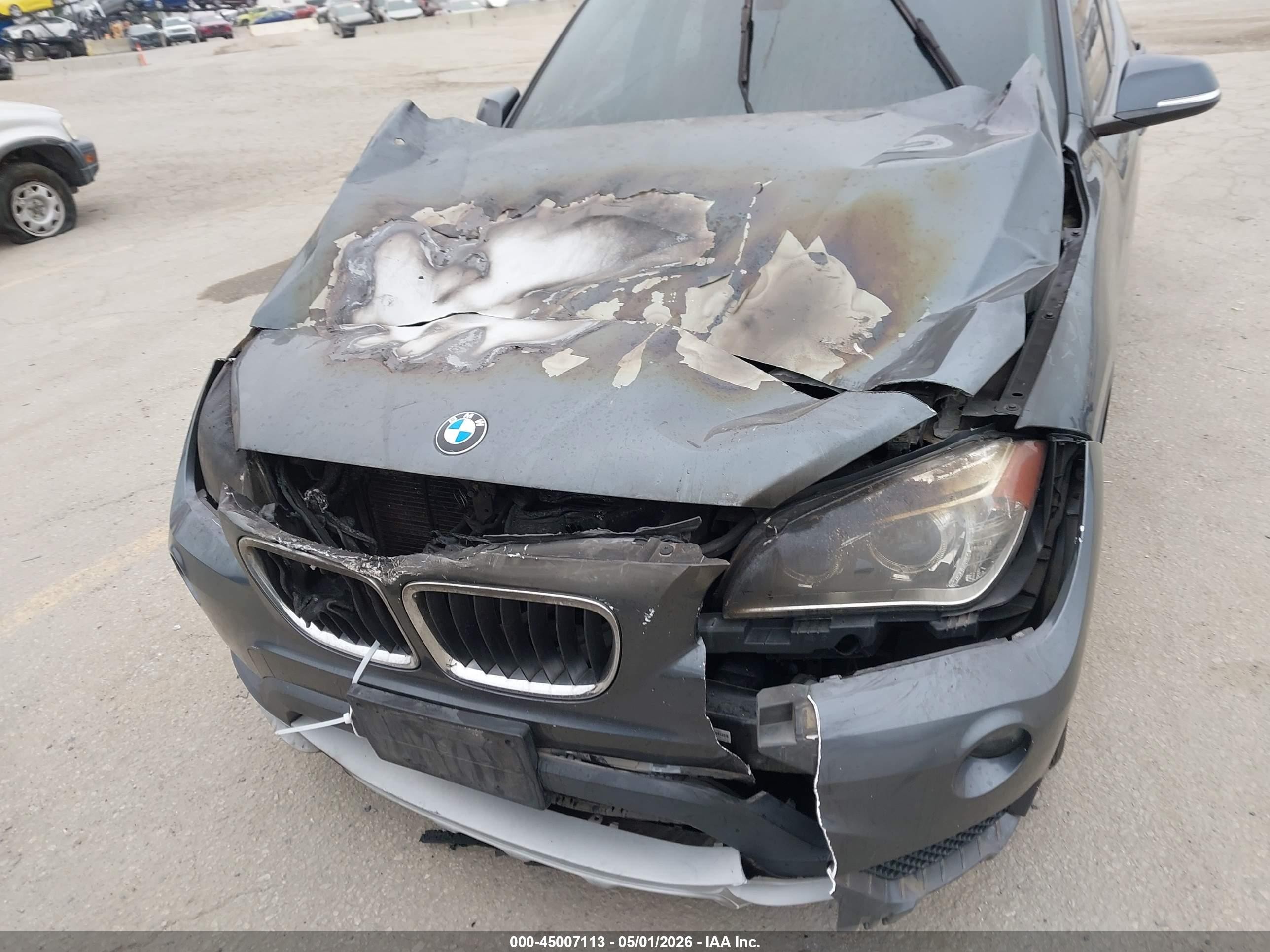 2015 Bmw X1 Sdrive28i Gray vin: WBAVM1C56FV318933