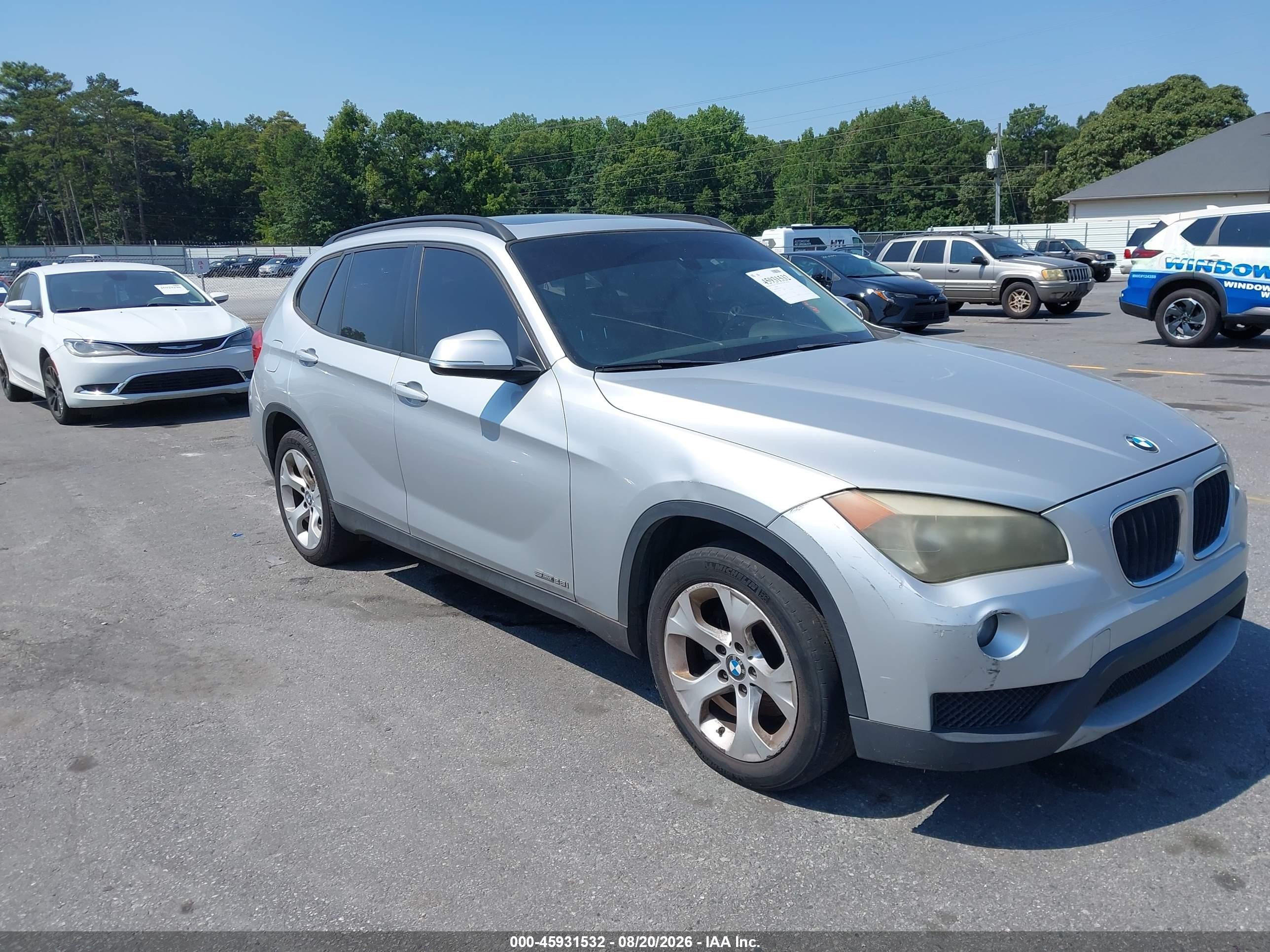 2013 Bmw X1 Sdrive28i Silver vin: WBAVM1C57DVW44155