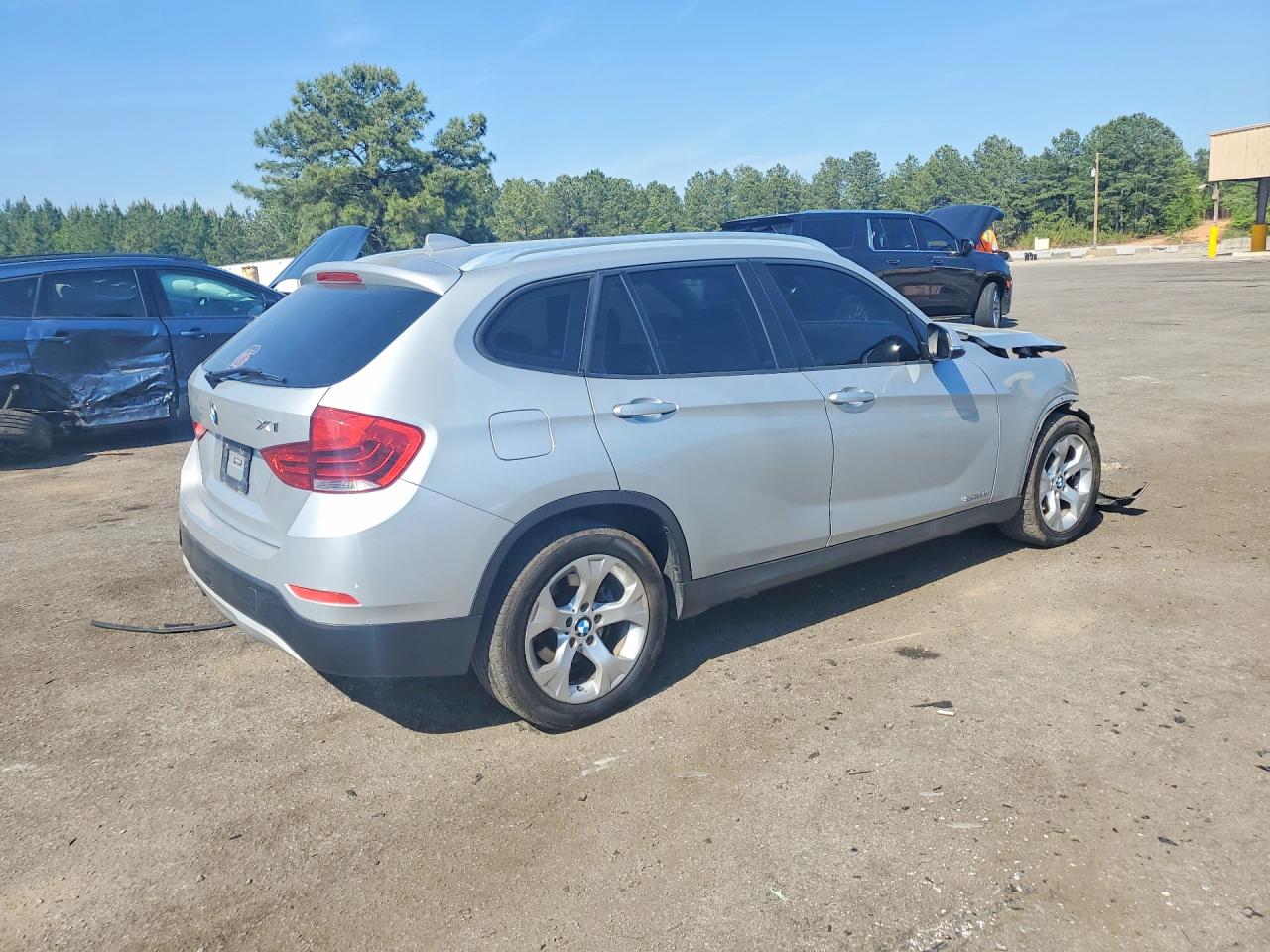 2014 Bmw X1 Sdrive28i Silver vin: WBAVM1C57EVW52967