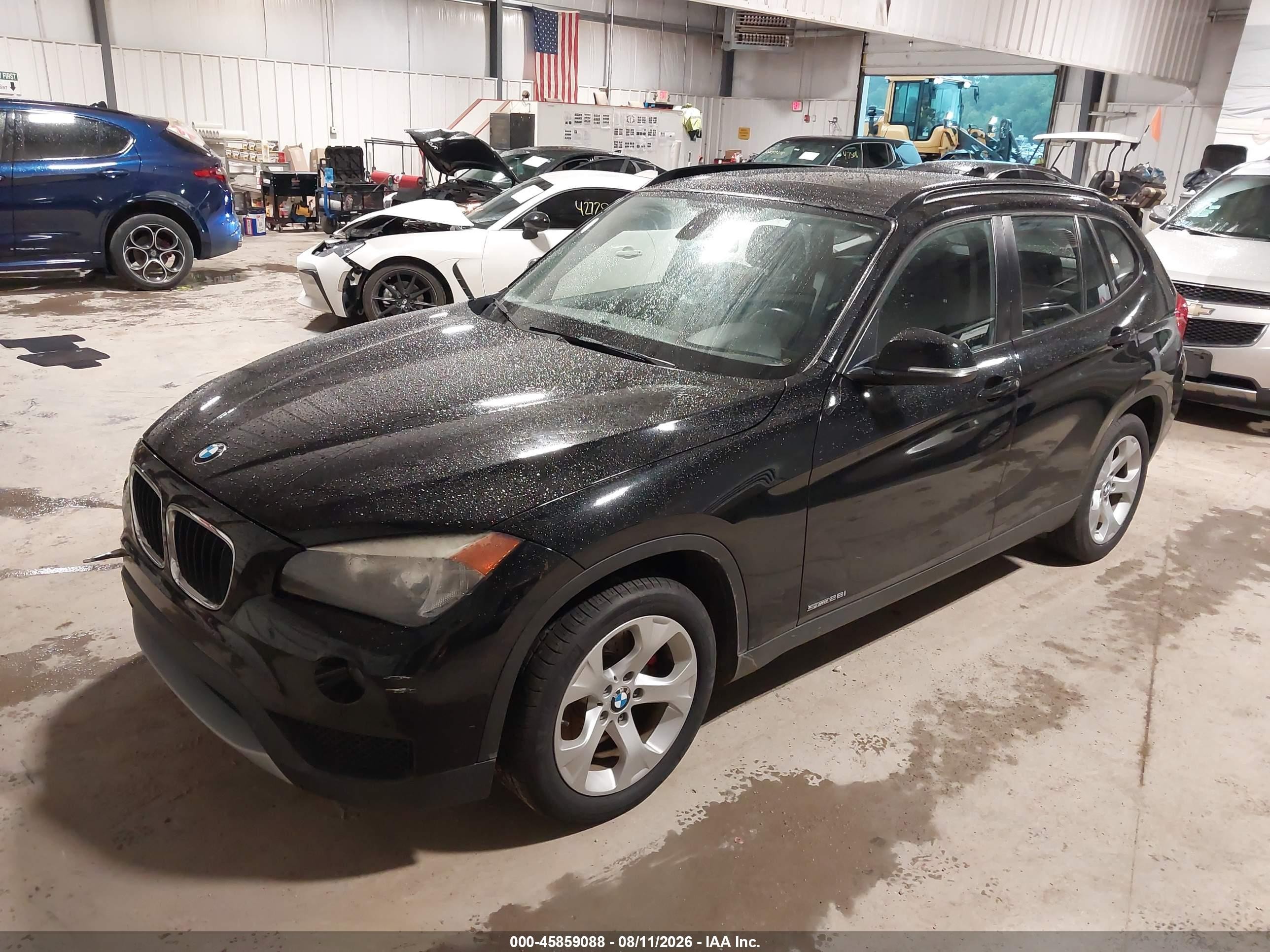 2014 Bmw X1 Sdrive28i Black vin: WBAVM1C58EVW53089