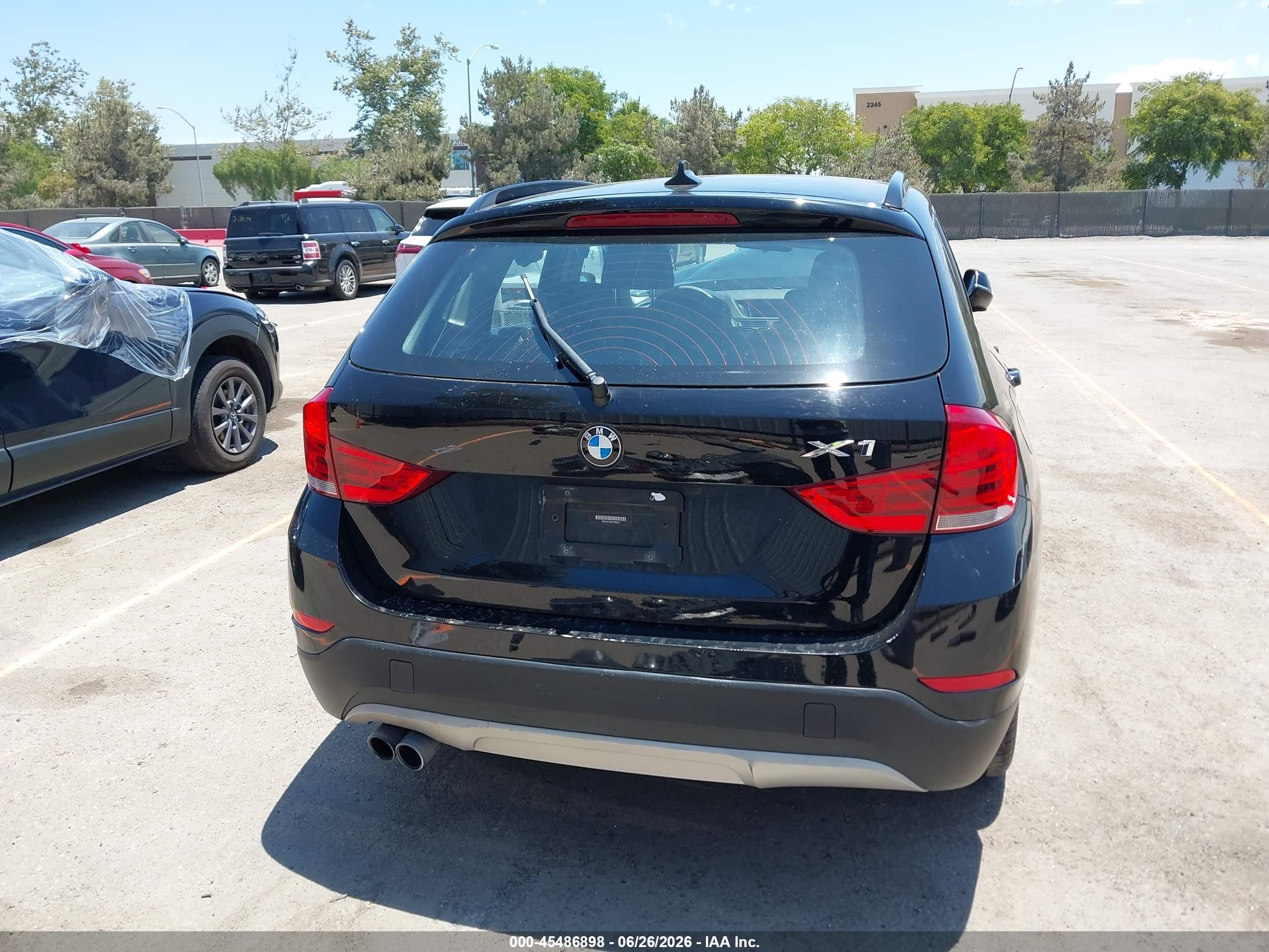 2015 Bmw X1 Sdrive28i Black vin: WBAVM1C58FV498013