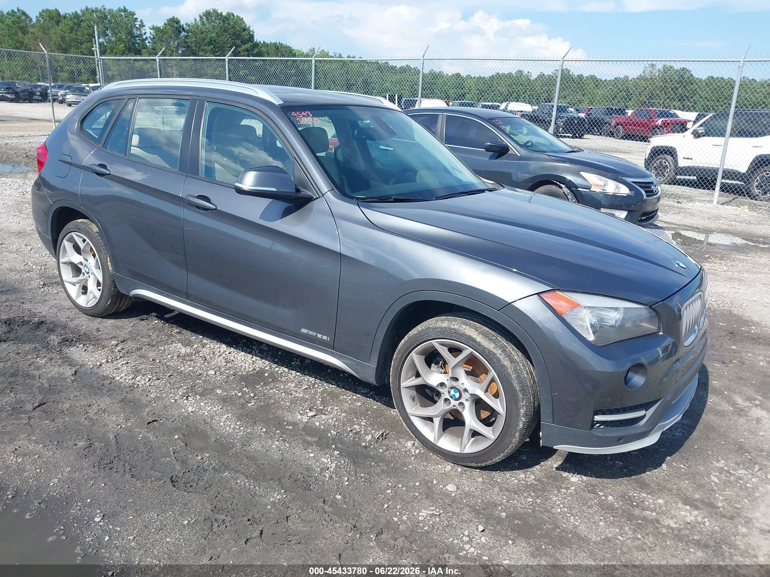 2015 Bmw X1 Sdrive28i Gray vin: WBAVM1C58FVW58780