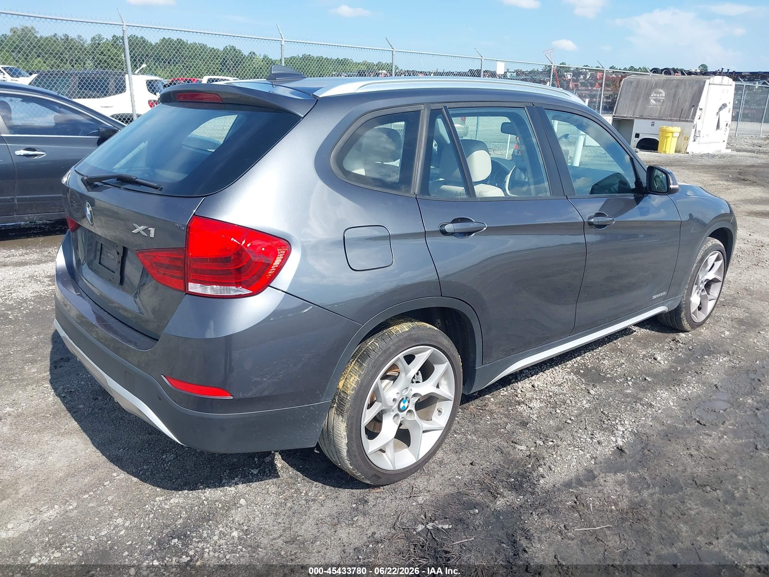 2015 Bmw X1 Sdrive28i Gray vin: WBAVM1C58FVW58780
