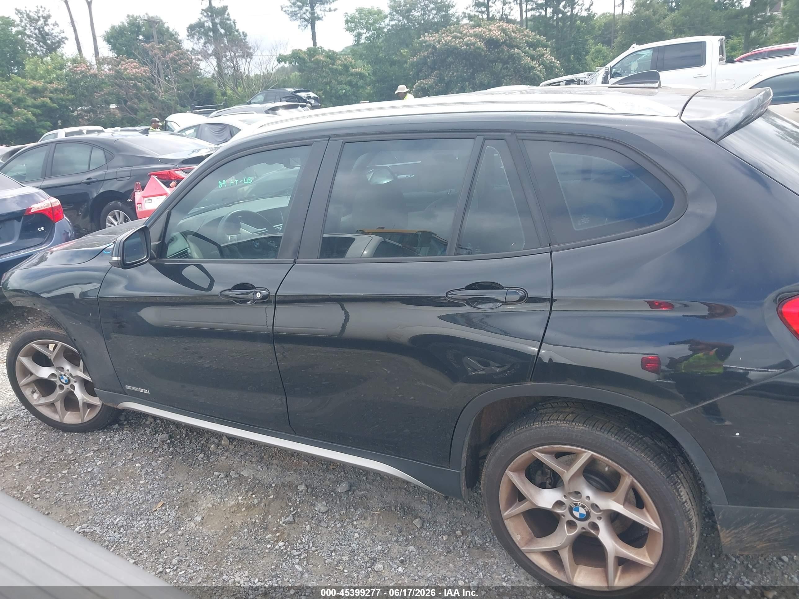 2015 Bmw X1 Sdrive28i Black vin: WBAVM1C59FV317209