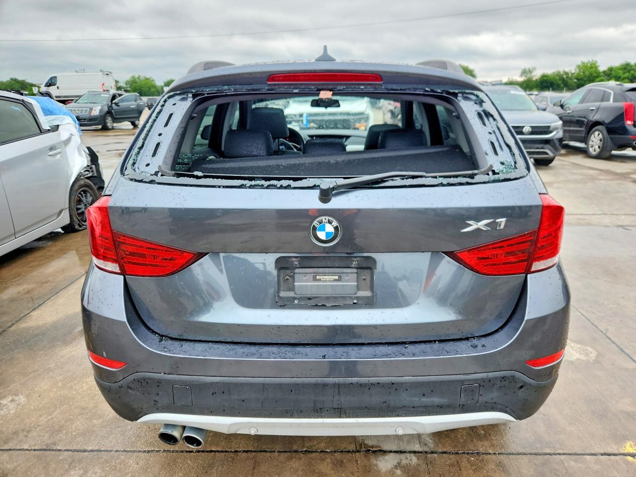2015 Bmw X1 Sdrive28i Gray vin: WBAVM1C59FV318571
