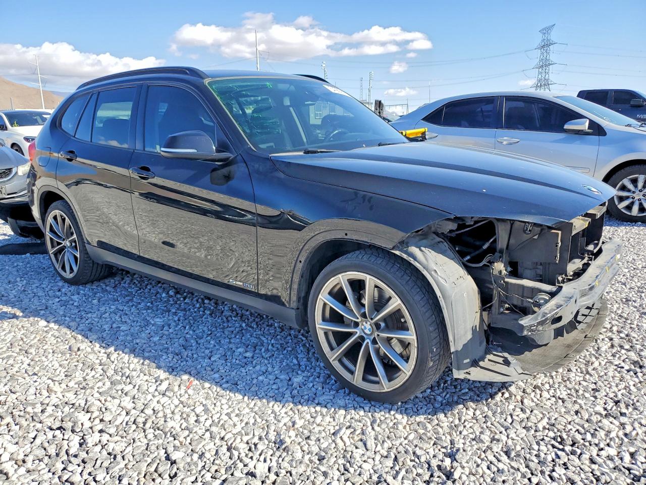 2015 Bmw X1 Sdrive28i Black vin: WBAVM1C59FVZ94163