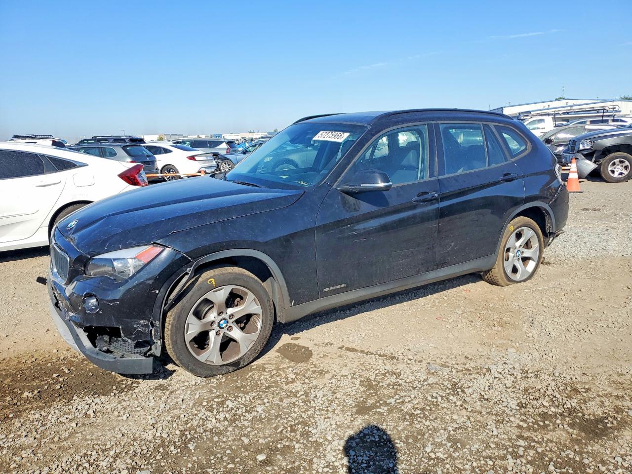 2014 Bmw X1 Sdrive28i Black vin: WBAVM1C5XEVW47164