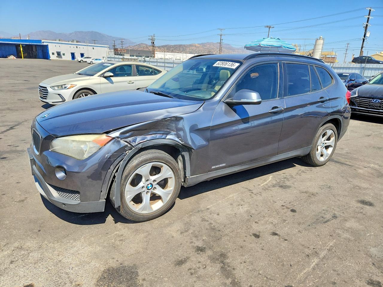 2014 Bmw X1 Sdrive28i Charcoal vin: WBAVM1C5XEVW50517