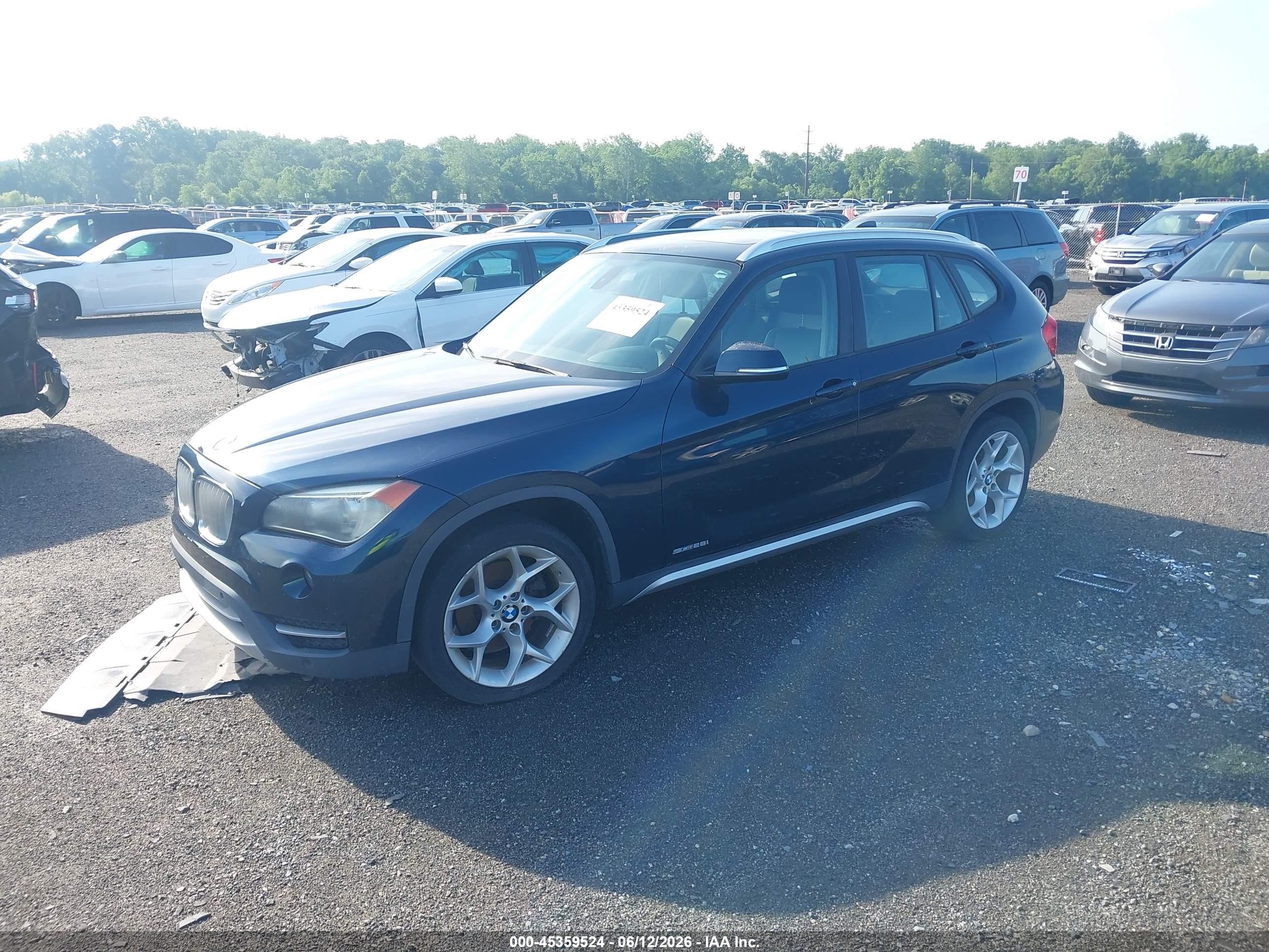 2014 Bmw X1 Sdrive28i Blue vin: WBAVM1C5XEVW53966