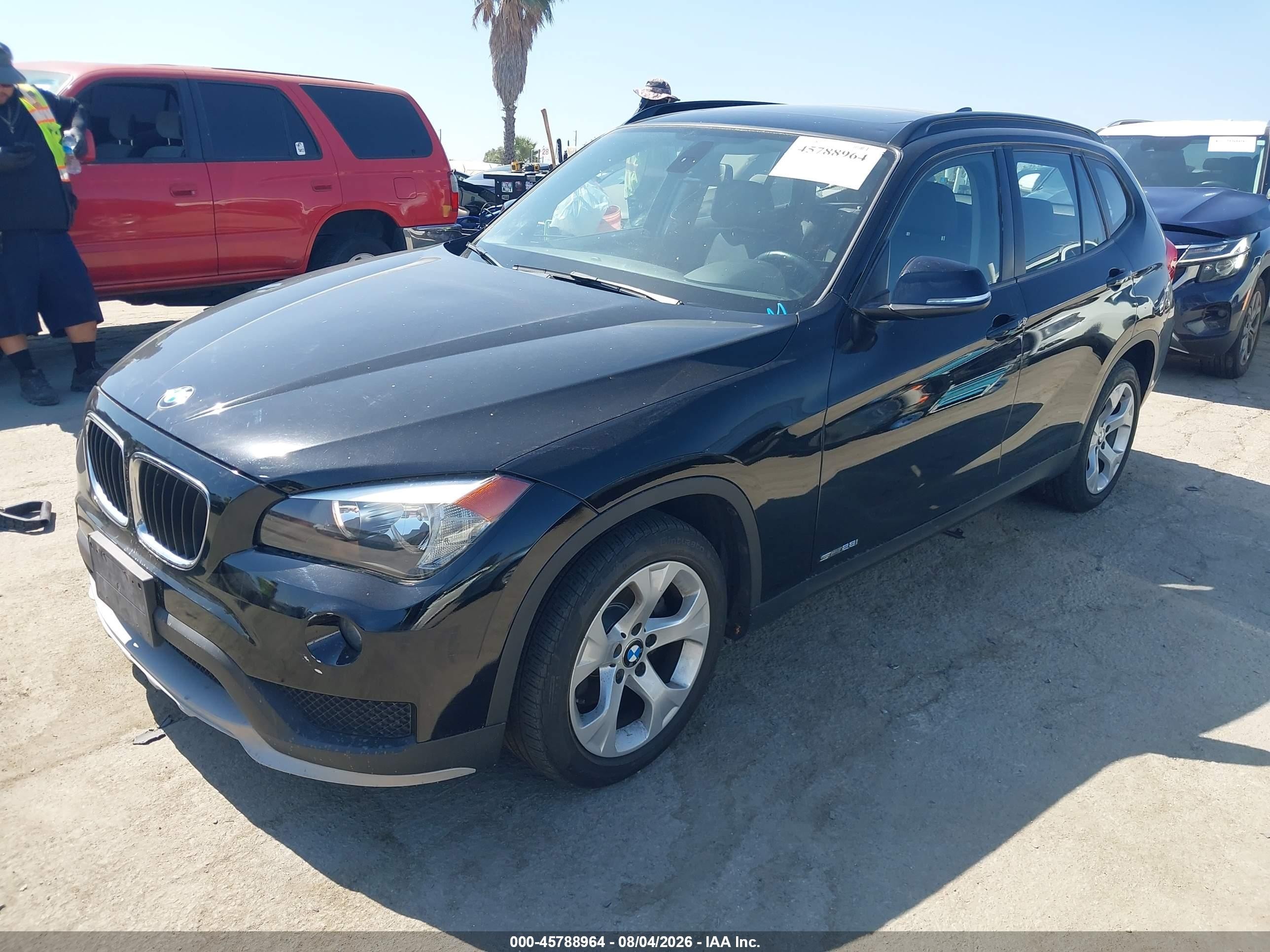 2015 Bmw X1 Sdrive28i Black vin: WBAVM1C5XFV498241